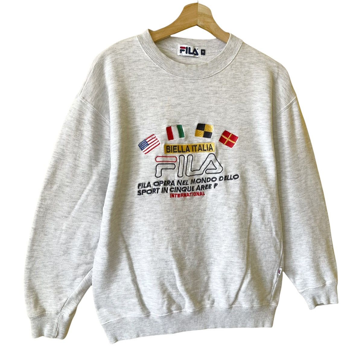 Fila × Vintage Vintage 90s Fila Embroidered Logo Crewneck Sweatshirt Size M Size US M / EU 48-50 / 2 - 2 Thumbnail