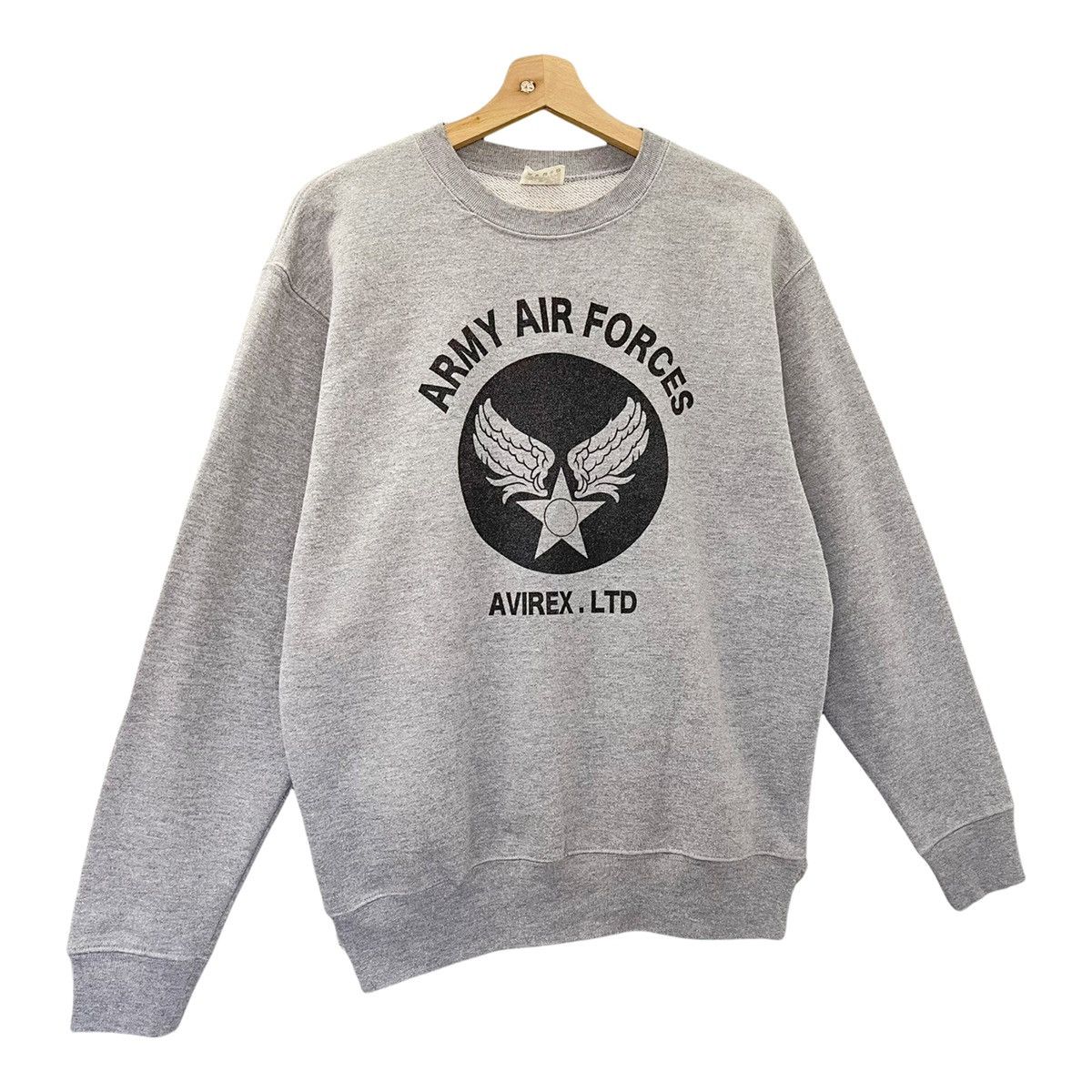 Avirex 90s Army Force Avirex Usa Crewneck Sweatshirt Size M Size US M / EU 48-50 / 2 - 2 Thumbnail