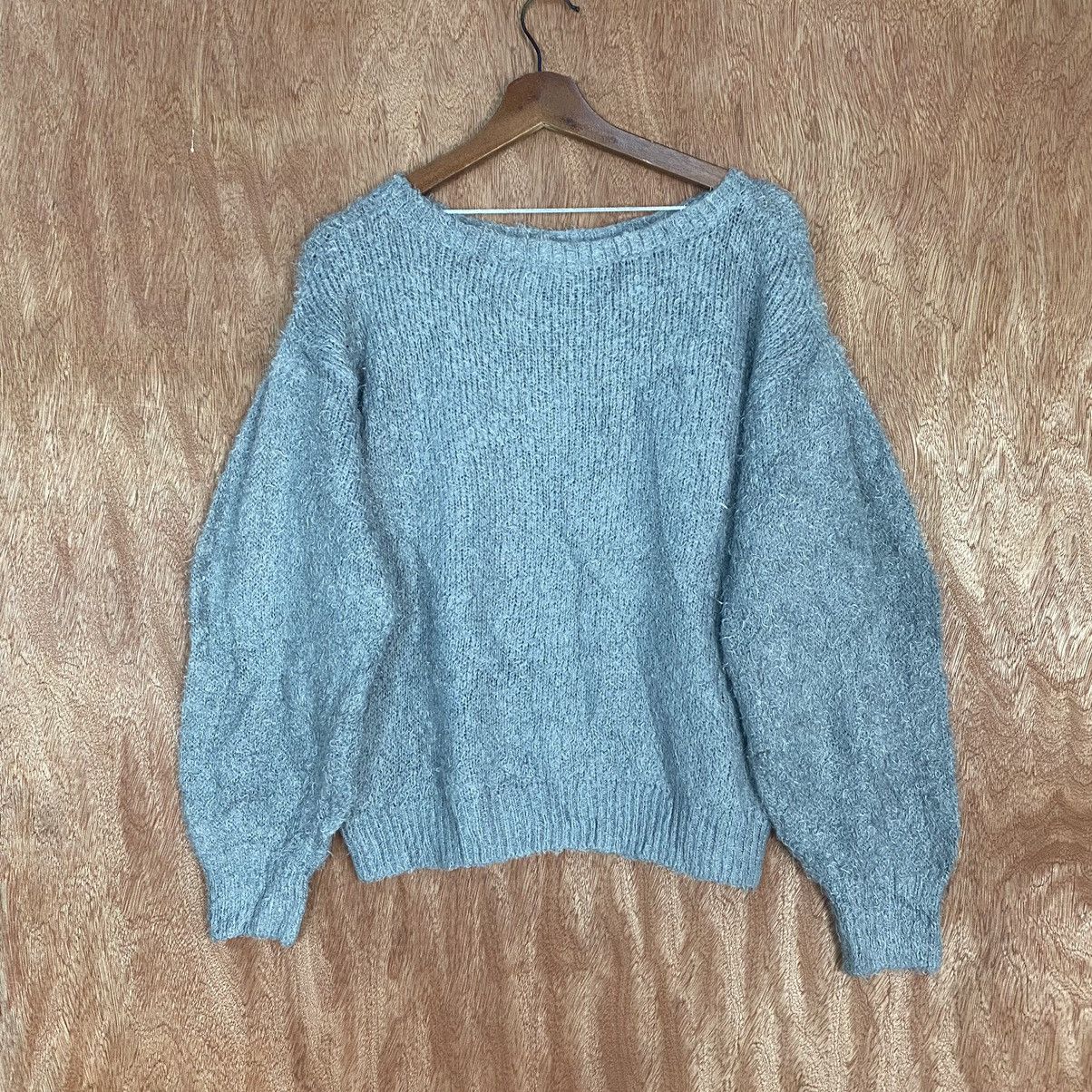 Homespun Knitwear GU Japan Grey Mohair Shag Shaggy fur Knitwear Size US M / EU 48-50 / 2 - 10 Thumbnail