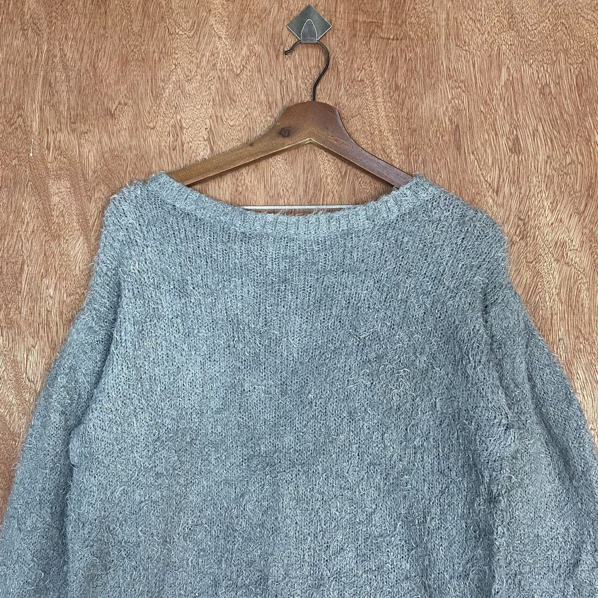 Homespun Knitwear GU Japan Grey Mohair Shag Shaggy fur Knitwear Size US M / EU 48-50 / 2 - 2 Thumbnail