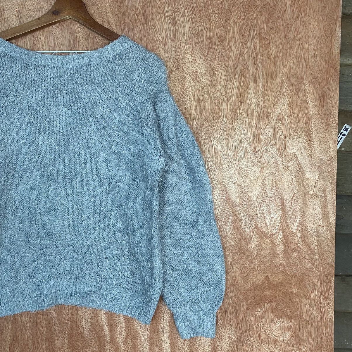 Homespun Knitwear GU Japan Grey Mohair Shag Shaggy fur Knitwear Size US M / EU 48-50 / 2 - 5 Thumbnail