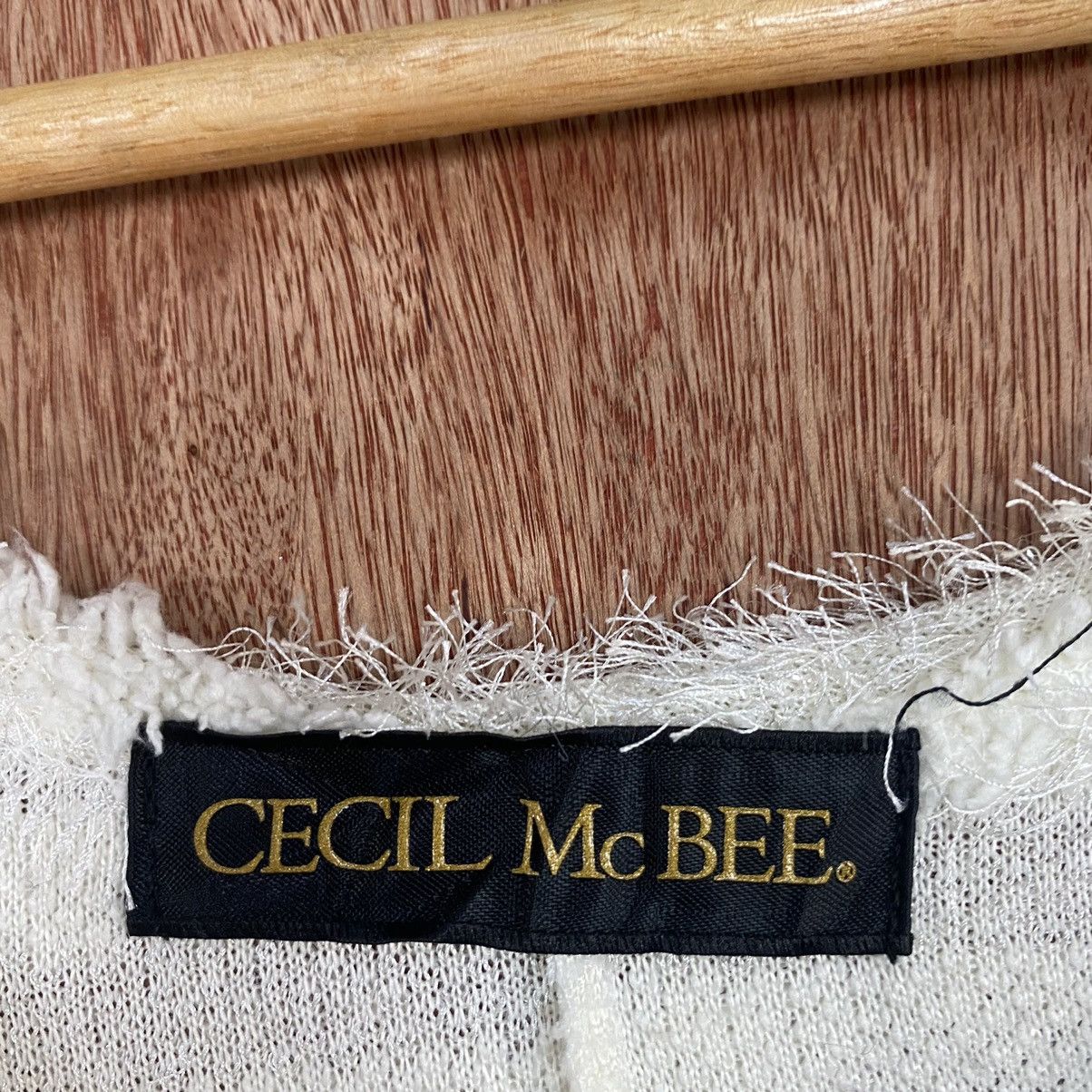 Homespun Knitwear × Japanese Brand × OVER THE STRiPES Cecil Mc Bee WHite Mohair Knitwear Size US M / EU 48-50 / 2 - 10 Thumbnail