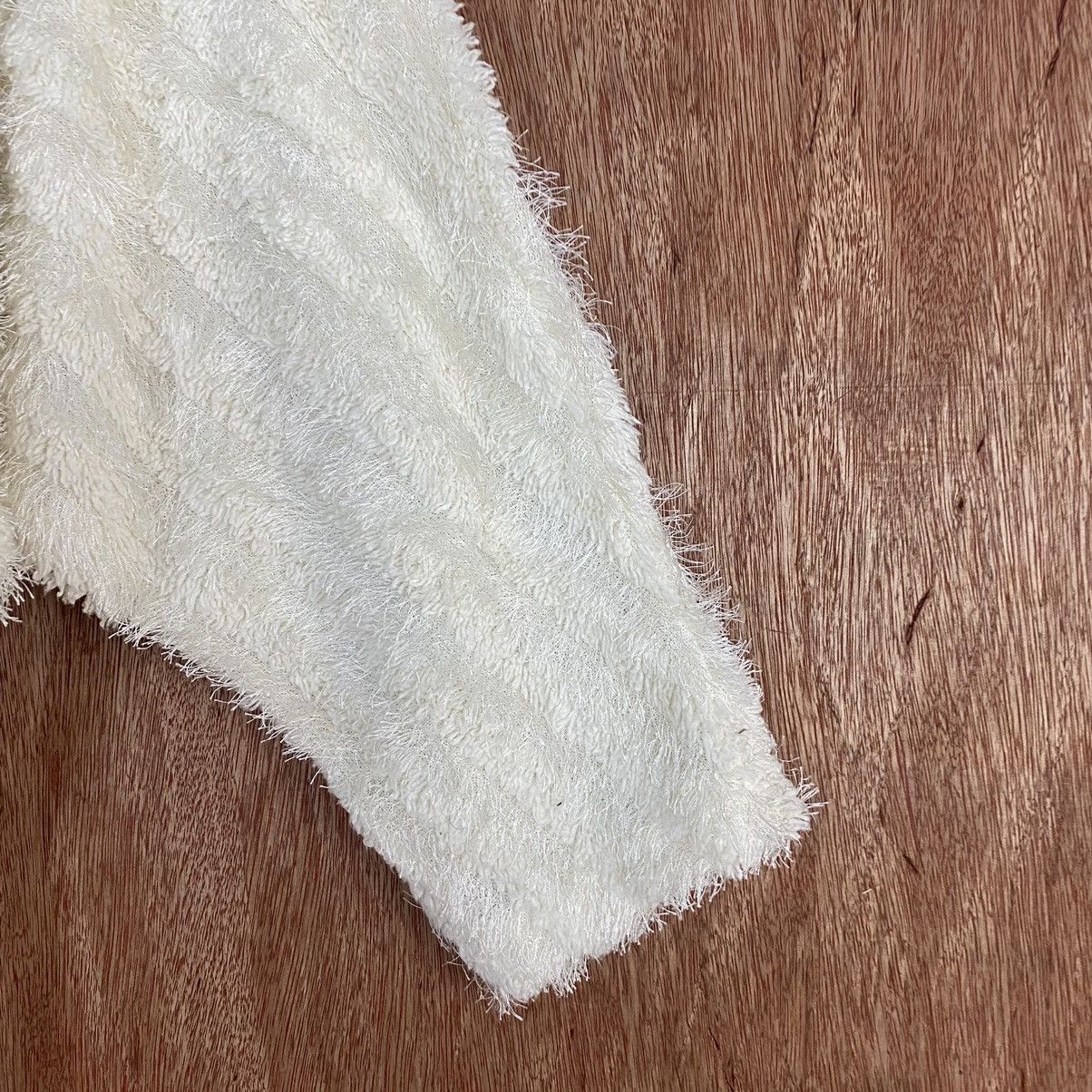 Homespun Knitwear × Japanese Brand × OVER THE STRiPES Cecil Mc Bee WHite Mohair Knitwear Size US M / EU 48-50 / 2 - 4 Thumbnail