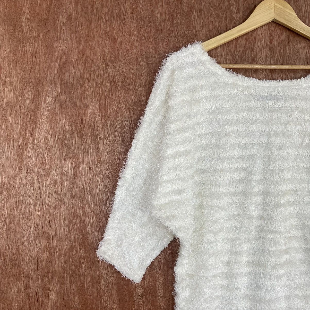 Homespun Knitwear × Japanese Brand × OVER THE STRiPES Cecil Mc Bee WHite Mohair Knitwear Size US M / EU 48-50 / 2 - 7 Thumbnail