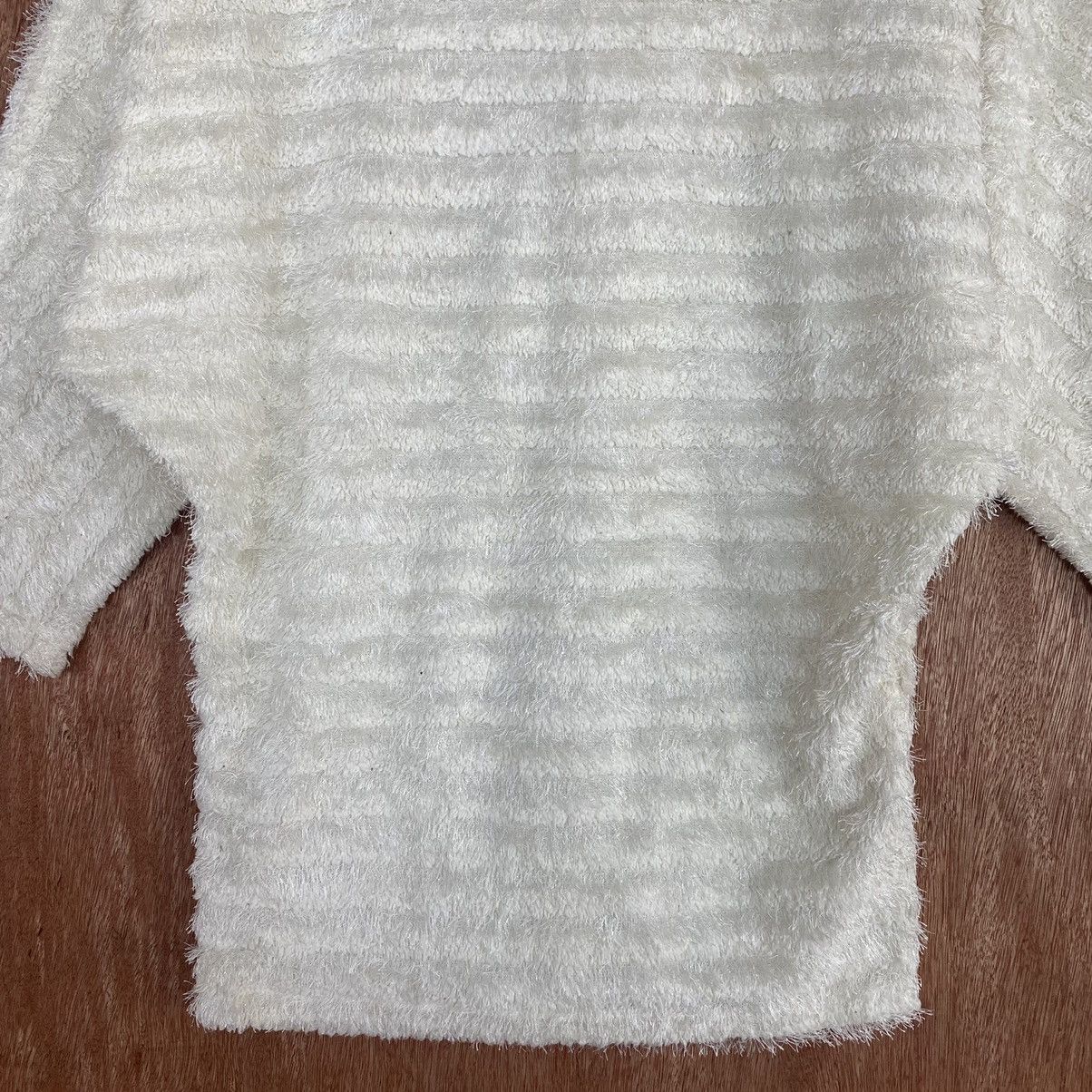 Homespun Knitwear × Japanese Brand × OVER THE STRiPES Cecil Mc Bee WHite Mohair Knitwear Size US M / EU 48-50 / 2 - 8 Thumbnail