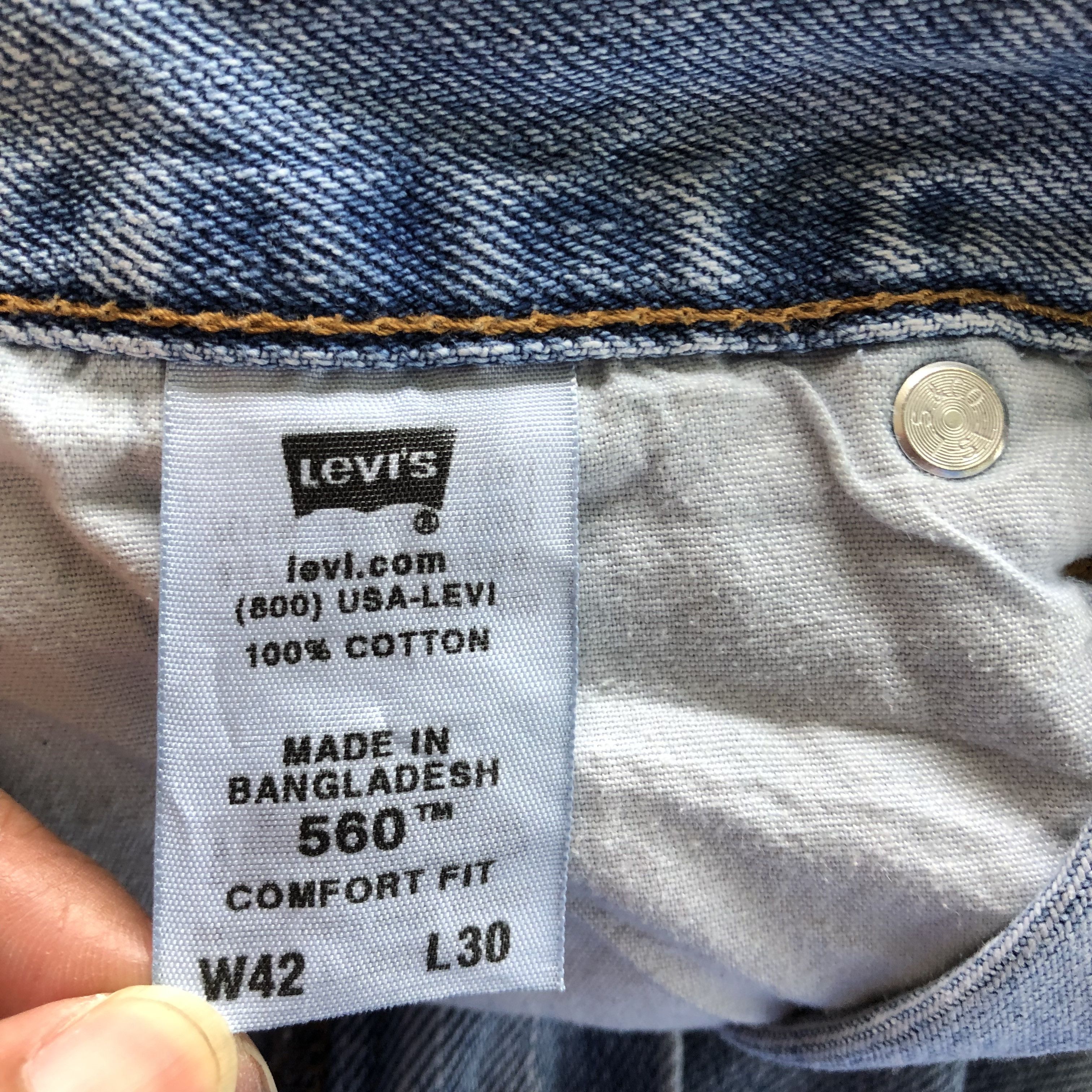Jean × Levi's × Vintage Vintage Y2K Levis Sun Faded Jeans Levi's Light Wash Denim Size US 40 / EU 56 - 9 Thumbnail