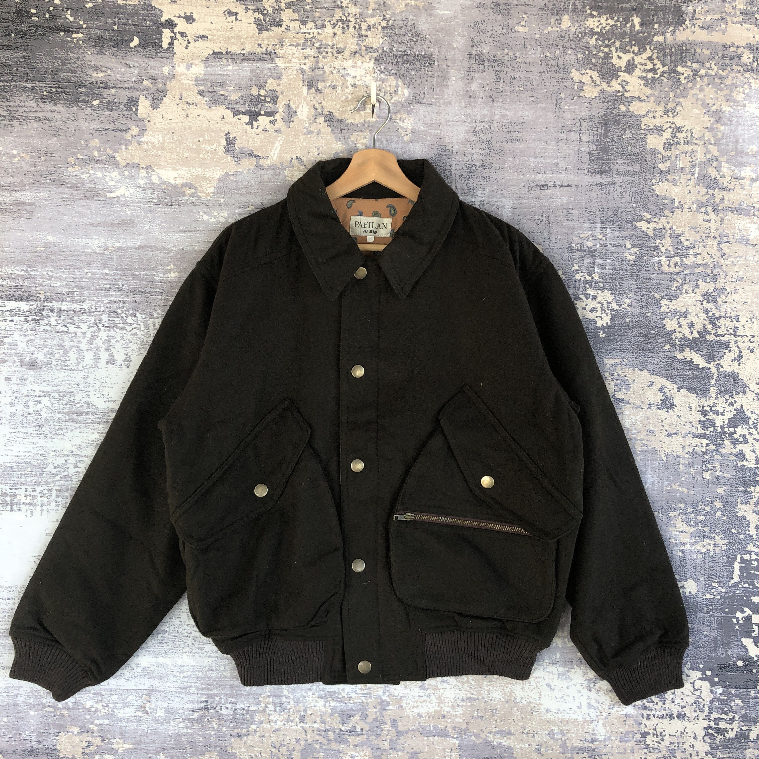 Vintage Pafilan Japanese Varsity Jacket Hi Big Wool Jacket