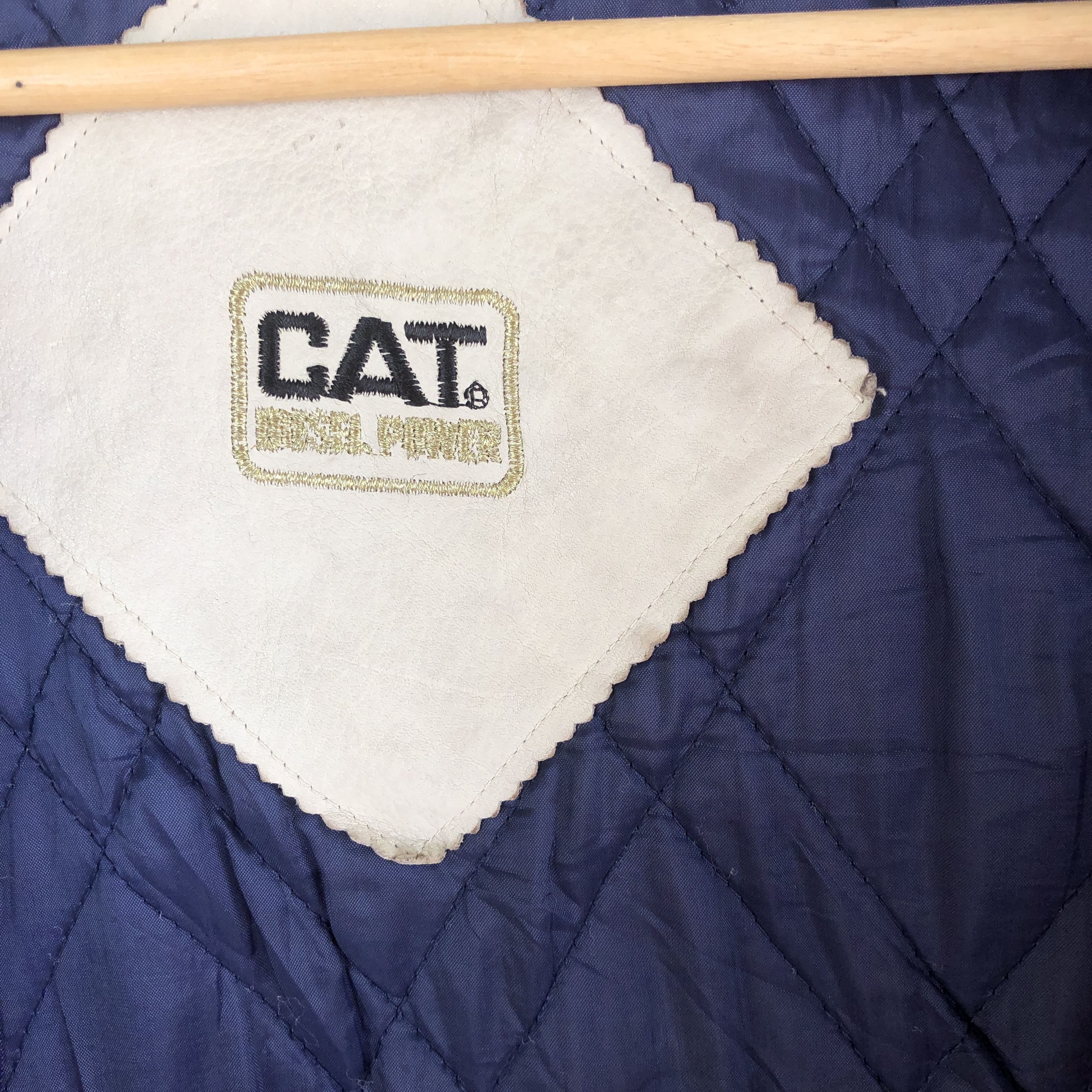 Caterpillar × Vintage Vintage Caterpillar Varsity Jacket Patches Wool Jacket Size US XL / EU 56 / 4 - 11 Thumbnail