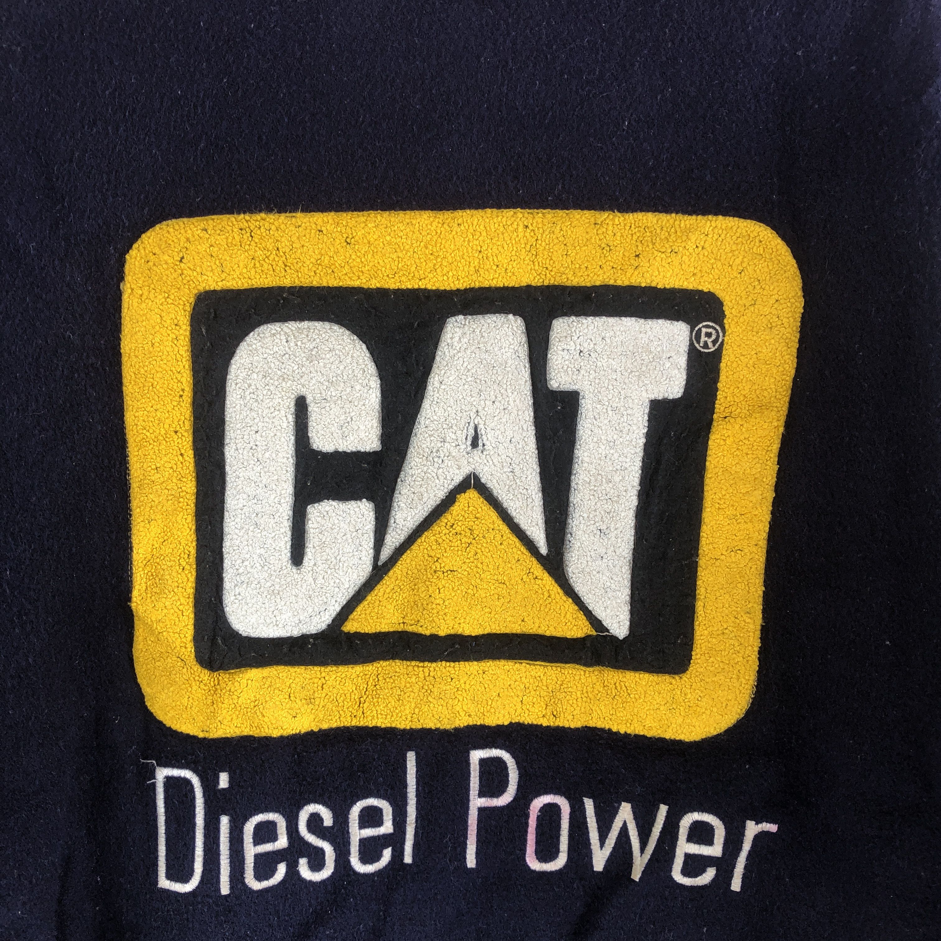 Caterpillar × Vintage Vintage Caterpillar Varsity Jacket Patches Wool Jacket Size US XL / EU 56 / 4 - 4 Thumbnail