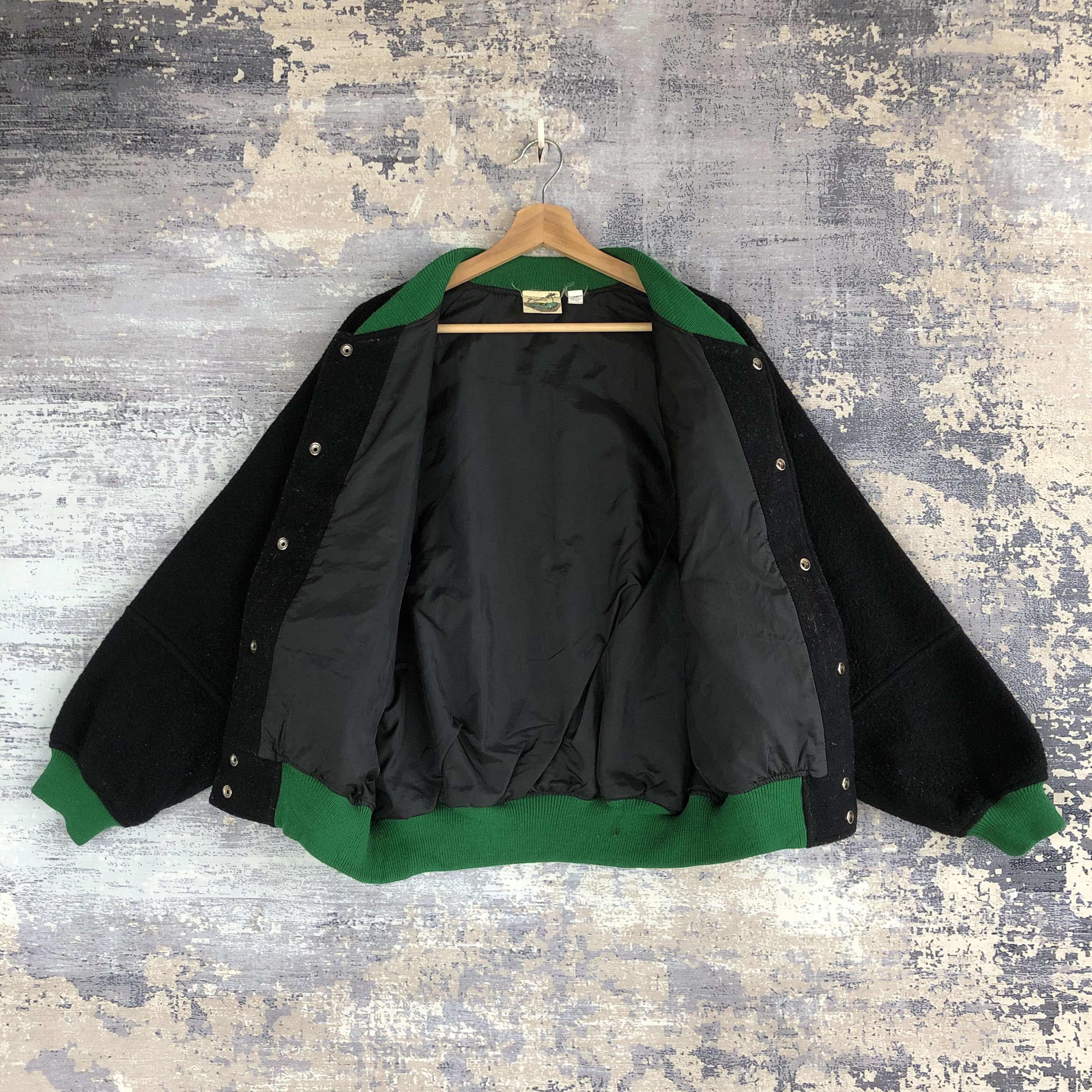 Japanese Brand × Vintage Japanese Factory 1960 Varsity Jackets Baggy Wool Jackets Size US L / EU 52-54 / 3 - 7 Thumbnail