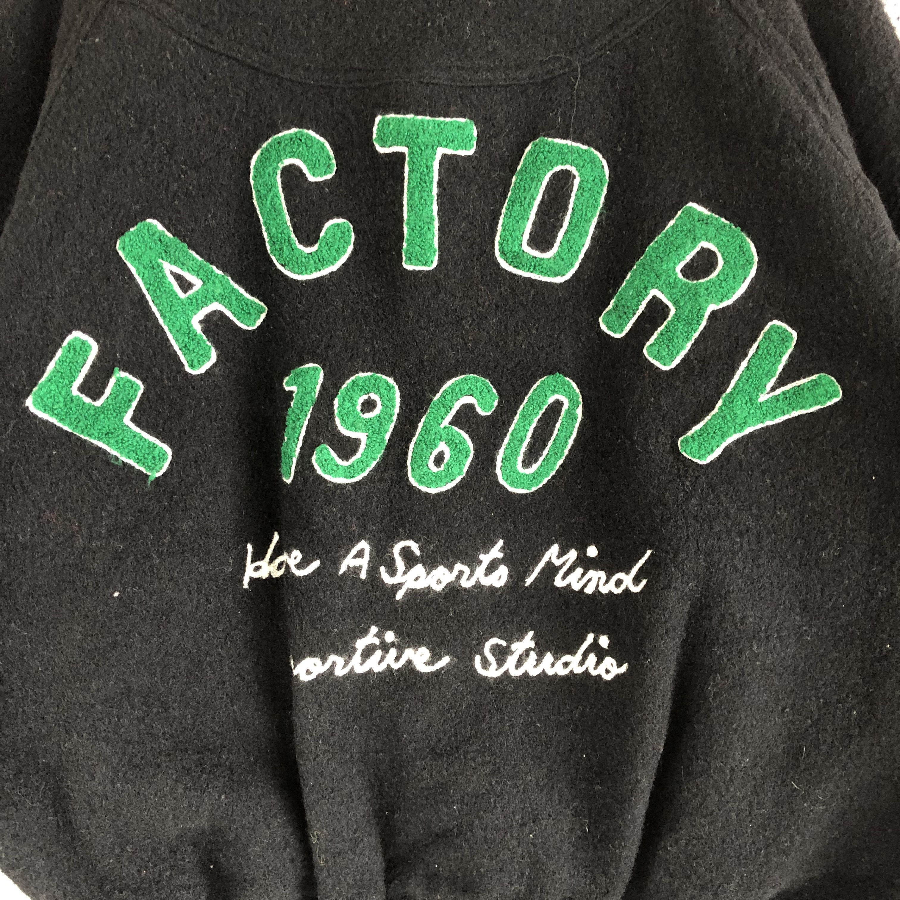 Japanese Brand × Vintage Japanese Factory 1960 Varsity Jackets Baggy Wool Jackets Size US L / EU 52-54 / 3 - 5 Thumbnail