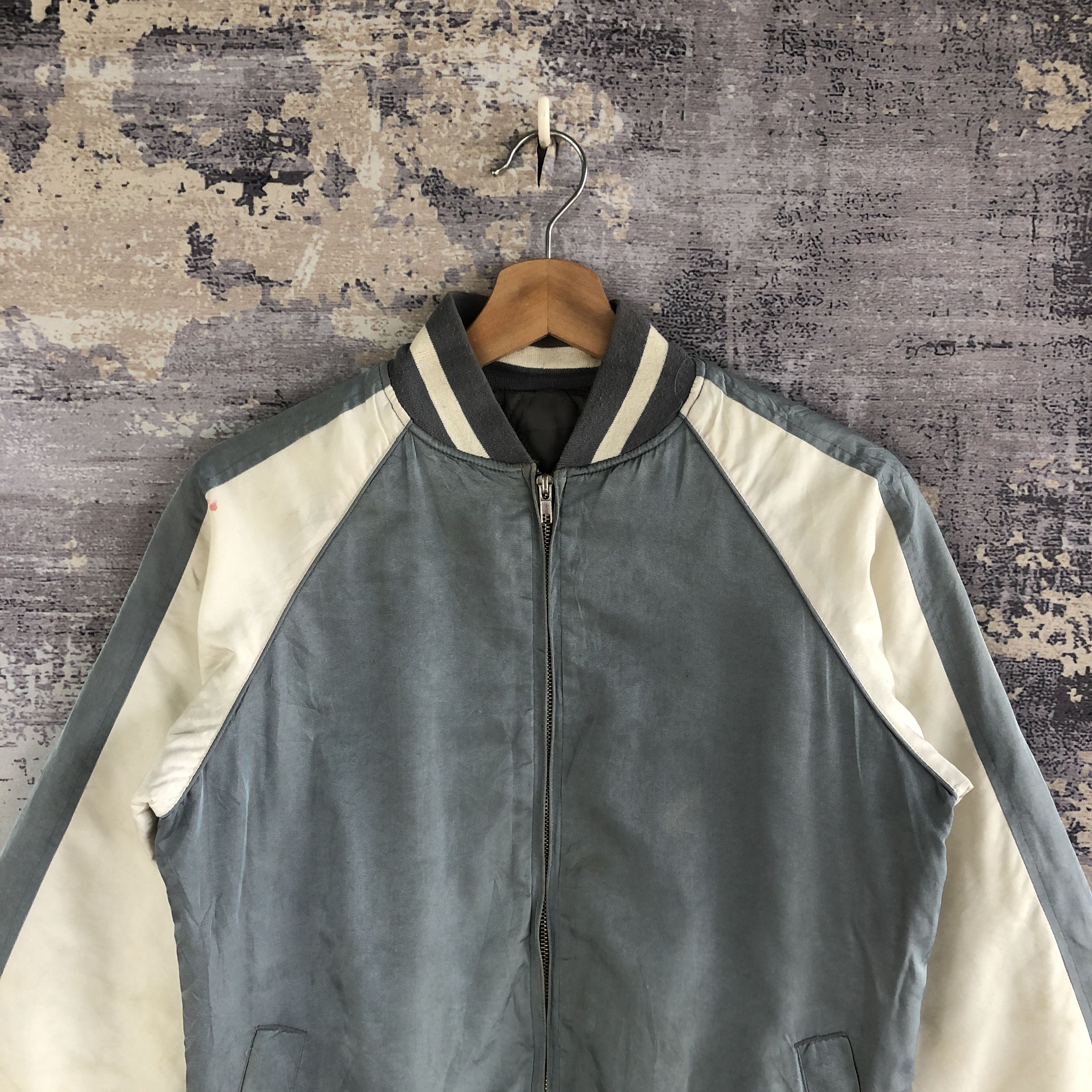 Vintage Vintage Japanese Bomber Jacket Wool Jacket Baseball Jacket Size US S / EU 44-46 / 1 - 3 Thumbnail
