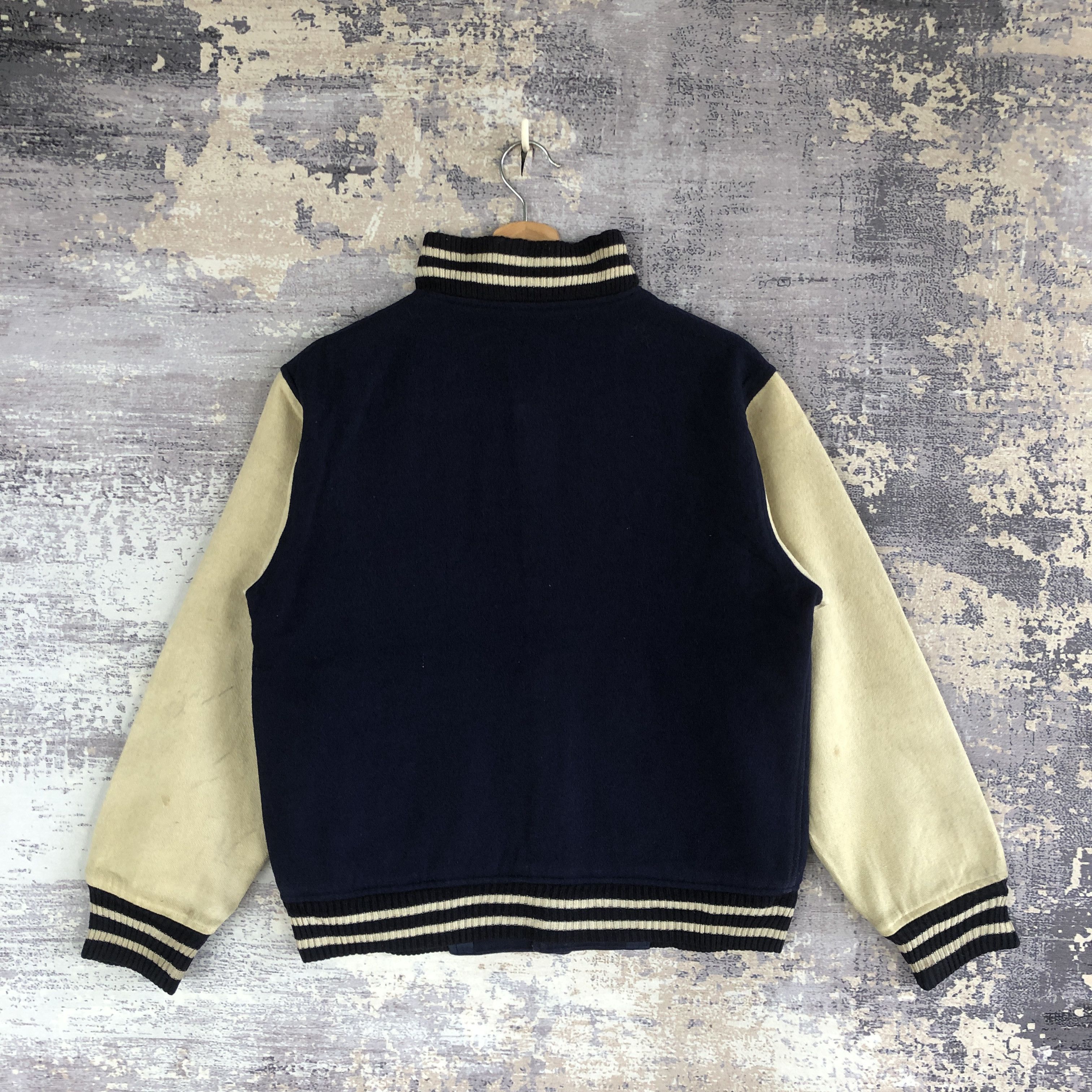 Vintage Japanese Brand Wool Varsity Jacket good