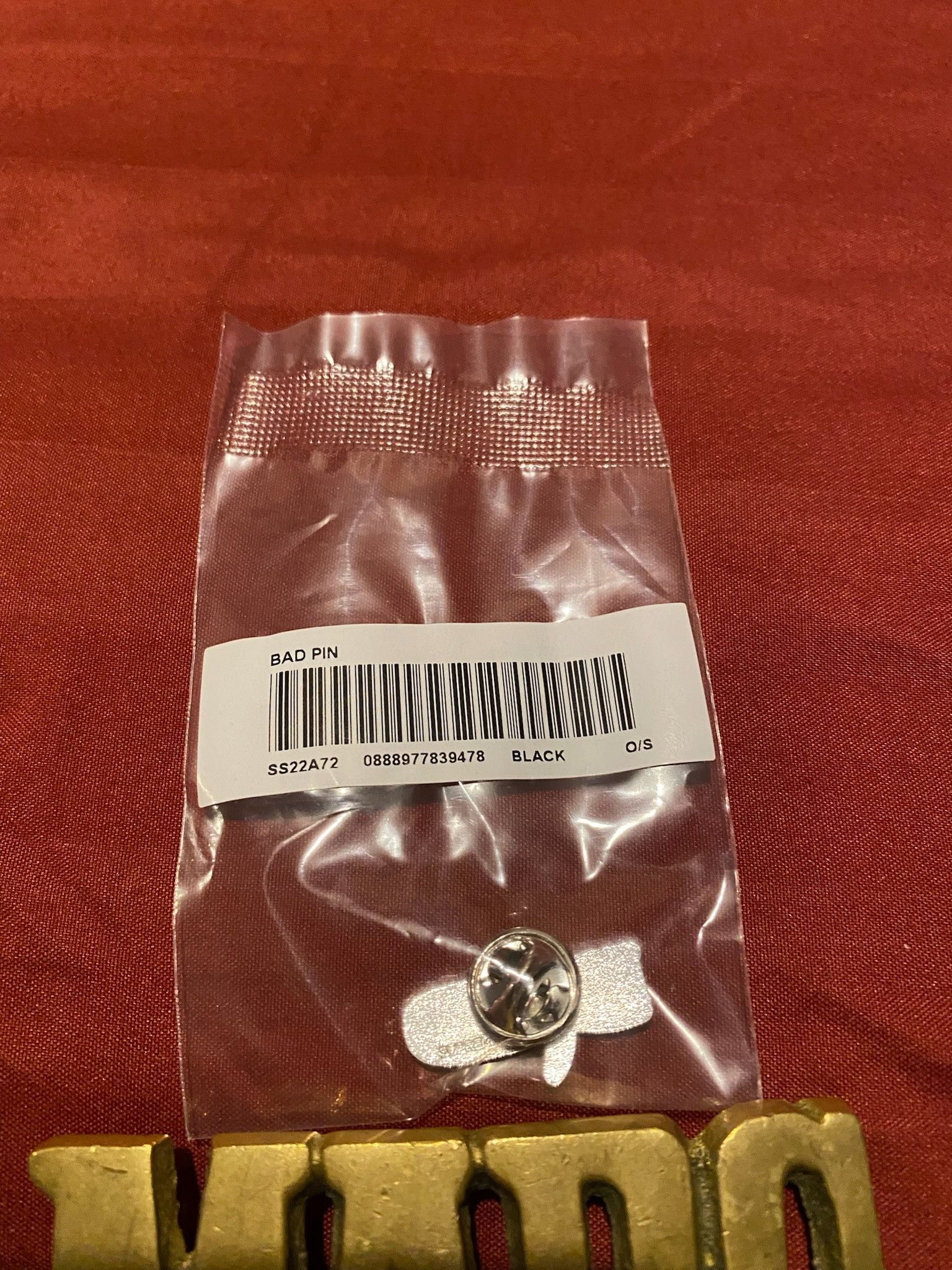Supreme NWT Supreme Bad Pin - Black Size ONE SIZE - 4 Thumbnail