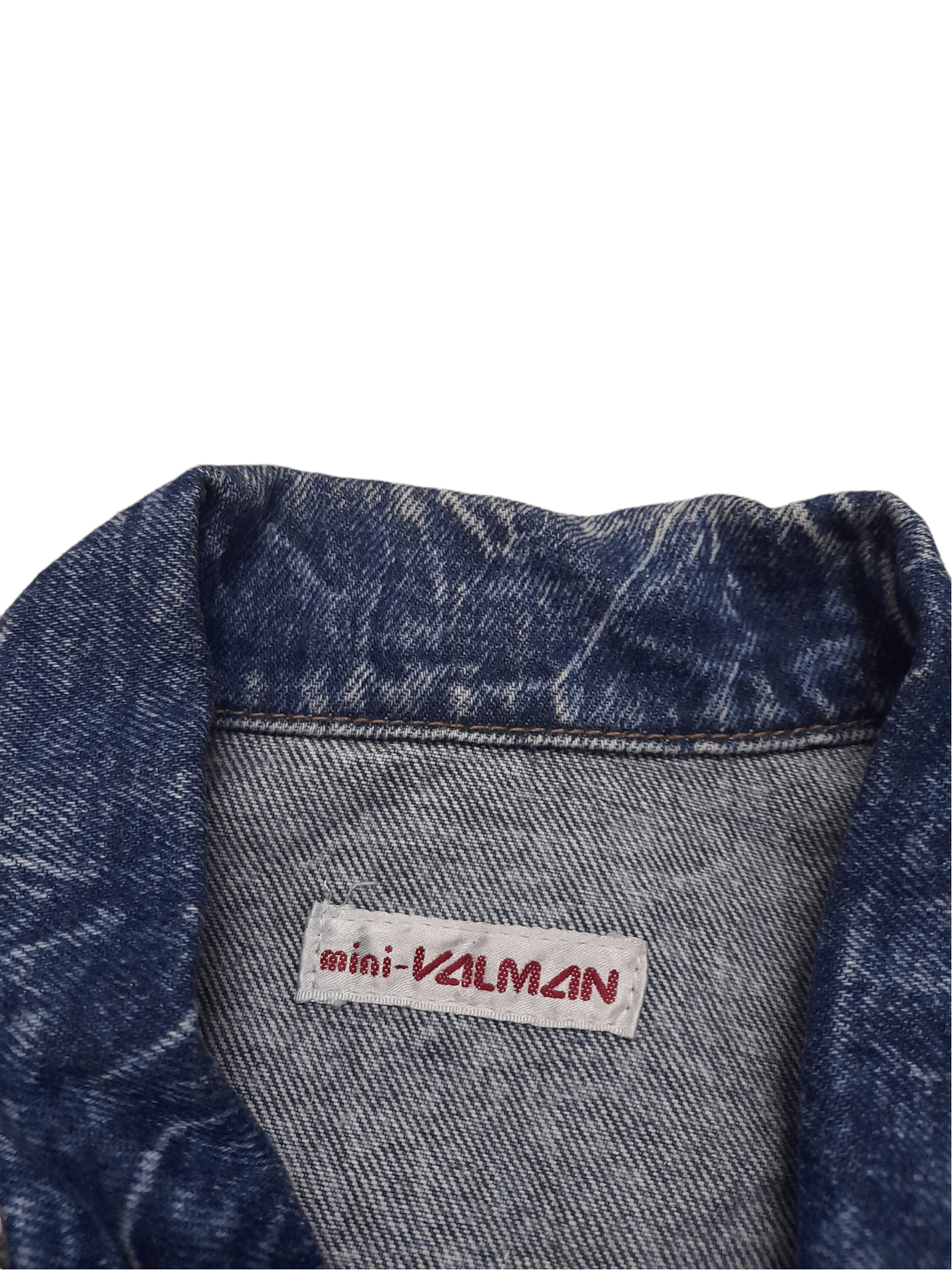 Japanese Brand 90s Valman Stone Root Washed Art Denim Jacket (E186) Size US L / EU 52-54 / 3 - 5 Thumbnail