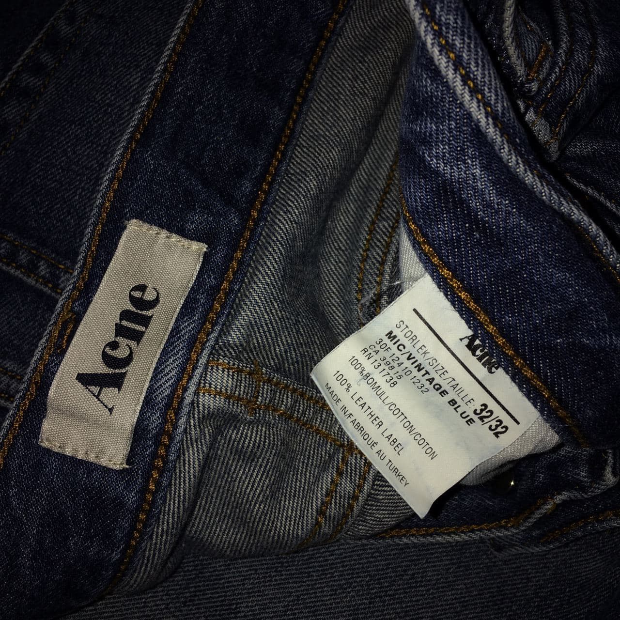 Acne Studios Acne Studios Mic/Vintage Blue Jeans Size 32x32 Size US 32 / EU 48 - 8 Thumbnail