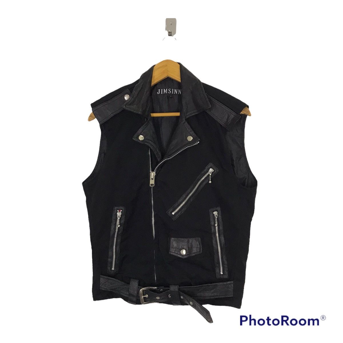 If Six Was Nine × Japanese Brand × Le Grande Bleu (L.G.B.) Jimsinn Double collar punk rock vest Size US M / EU 48-50 / 2 - 1 Thumbnail