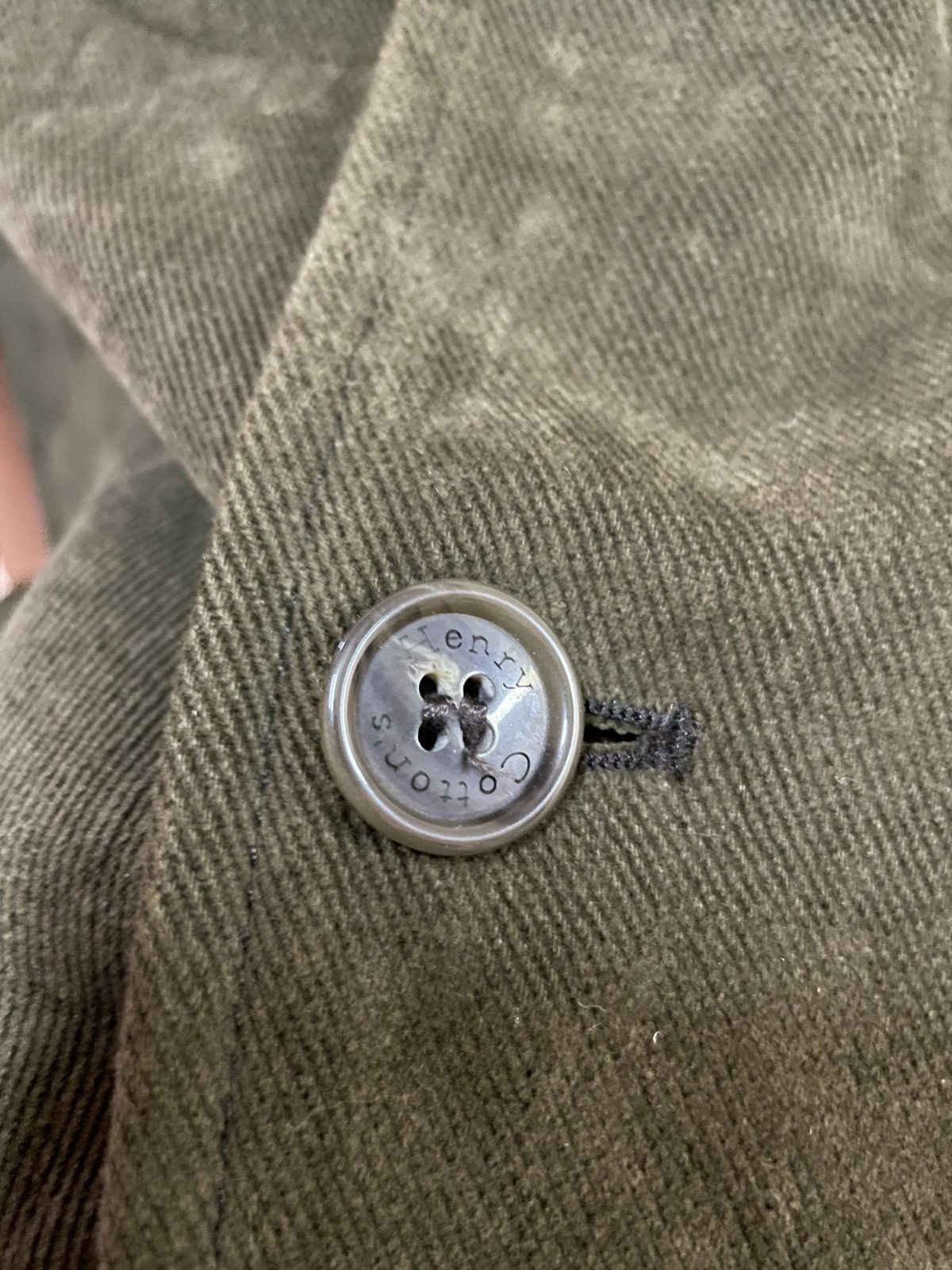 Henry Cotton's Henry Cotton’s blazer Coat Olive Green Color menswear sz 52 Size 52S - 3 Thumbnail