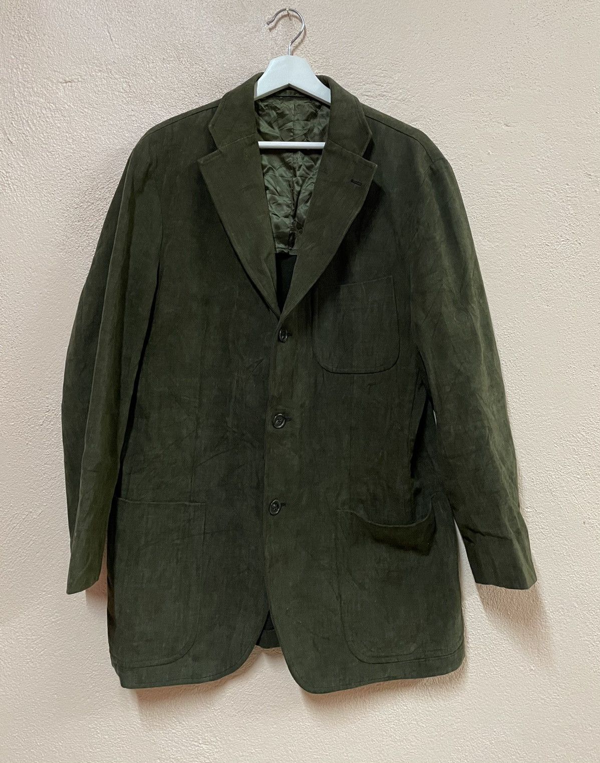 Henry Cotton's Henry Cotton’s blazer Coat Olive Green Color menswear sz 52 Size 52S - 1 Thumbnail