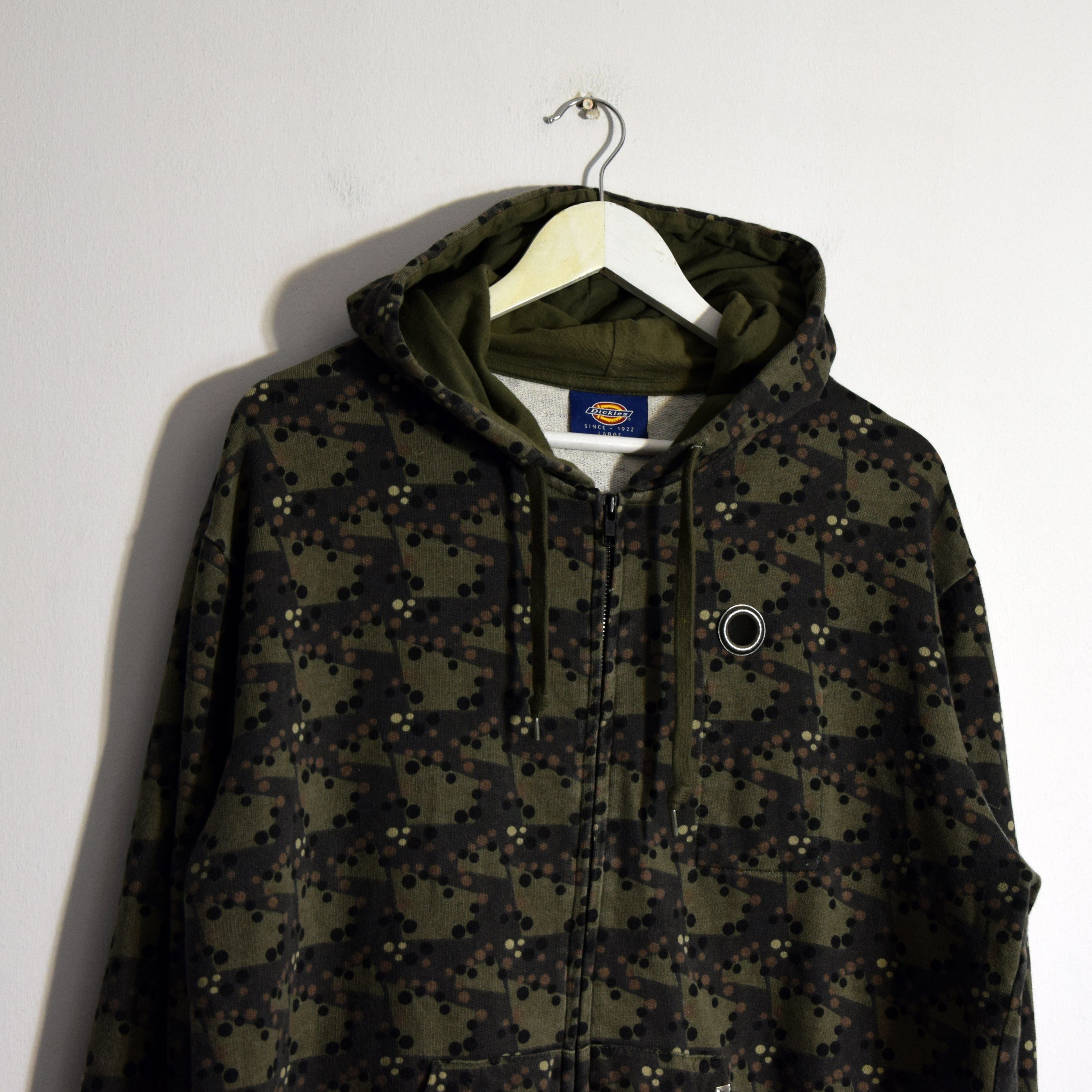 Dickies Hooded Full Zip Dickies Sweatshirt Digi Camo L Size US L / EU 52-54 / 3 - 2 Thumbnail