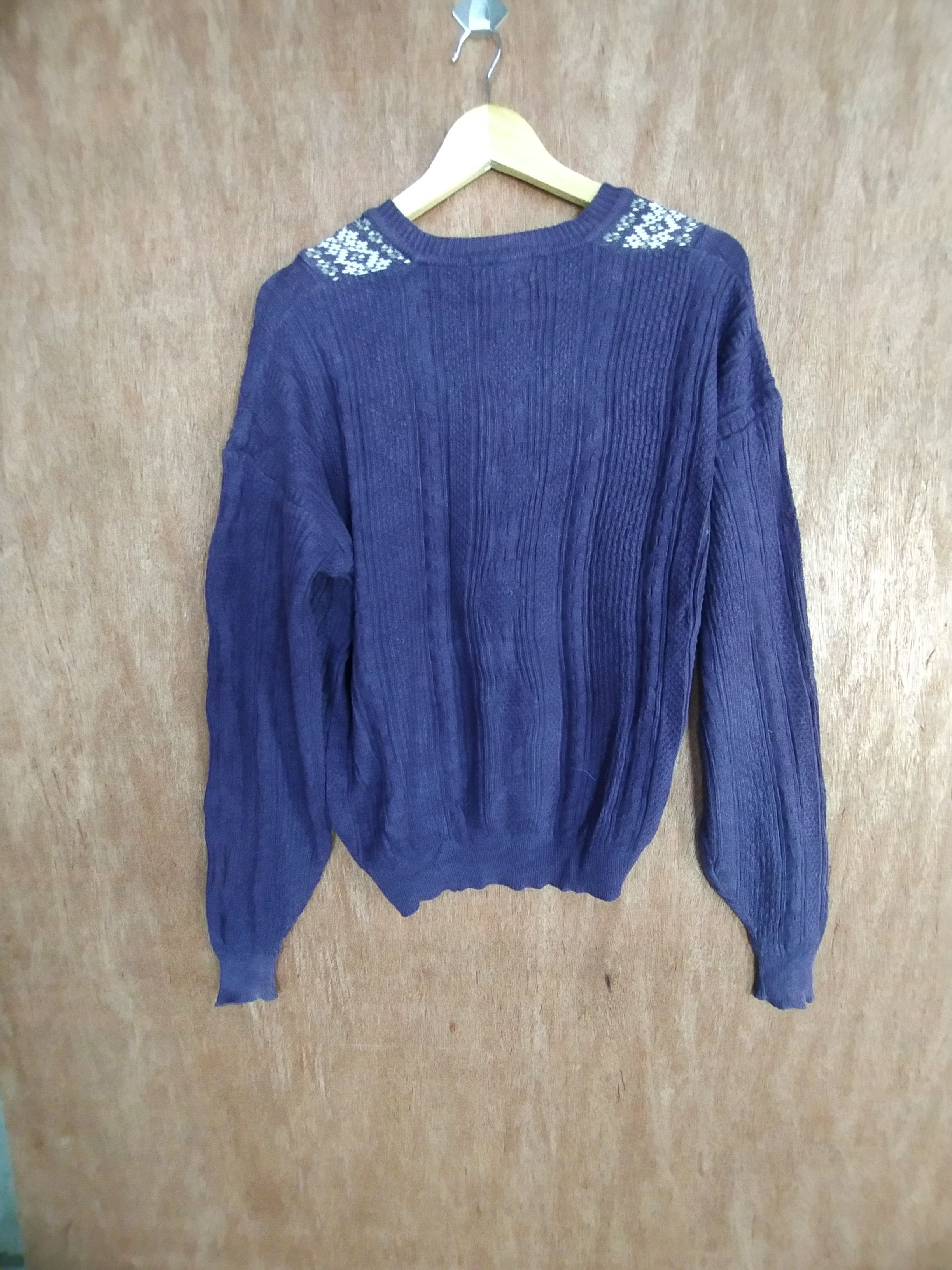 Homespun Knitwear Yes-Please purple art navajo knitwear #S034 Size US M / EU 48-50 / 2 - 11 Thumbnail