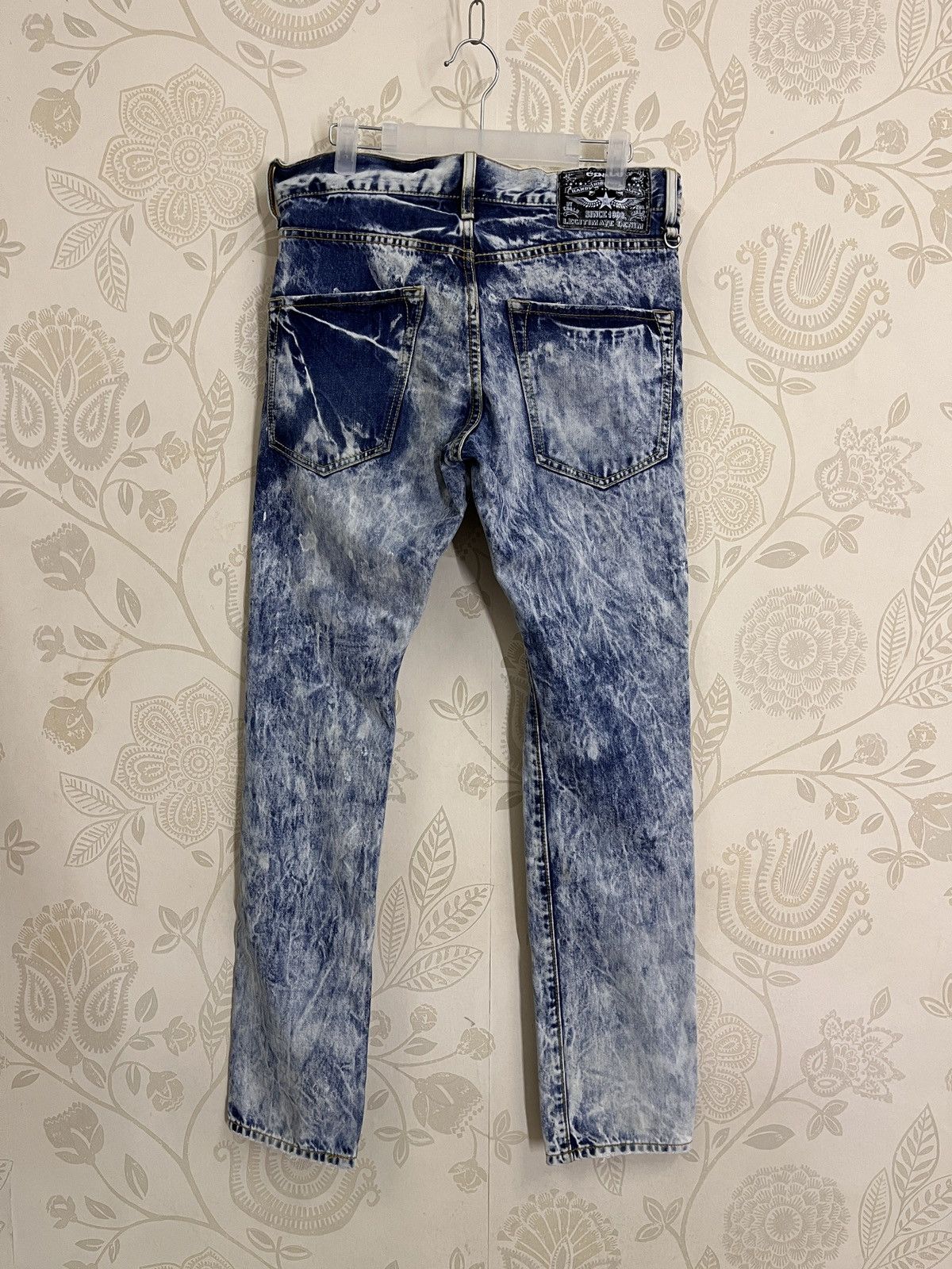 Japanese Brand Distressed Co & Lu Distressed Denim Mudwash Straight Cut Size US 31 - 17 Thumbnail