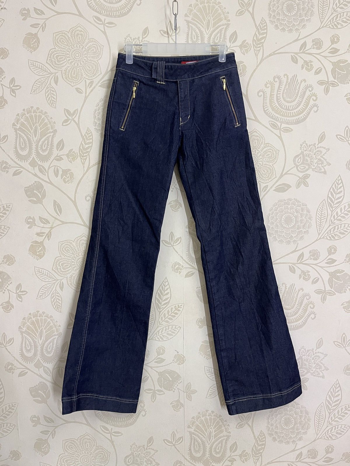 Indigo × Real Japan Blues Flare Real Blue Denim Indigo Ink Japan Boot Cut Size US 28 / EU 44 - 1 Thumbnail