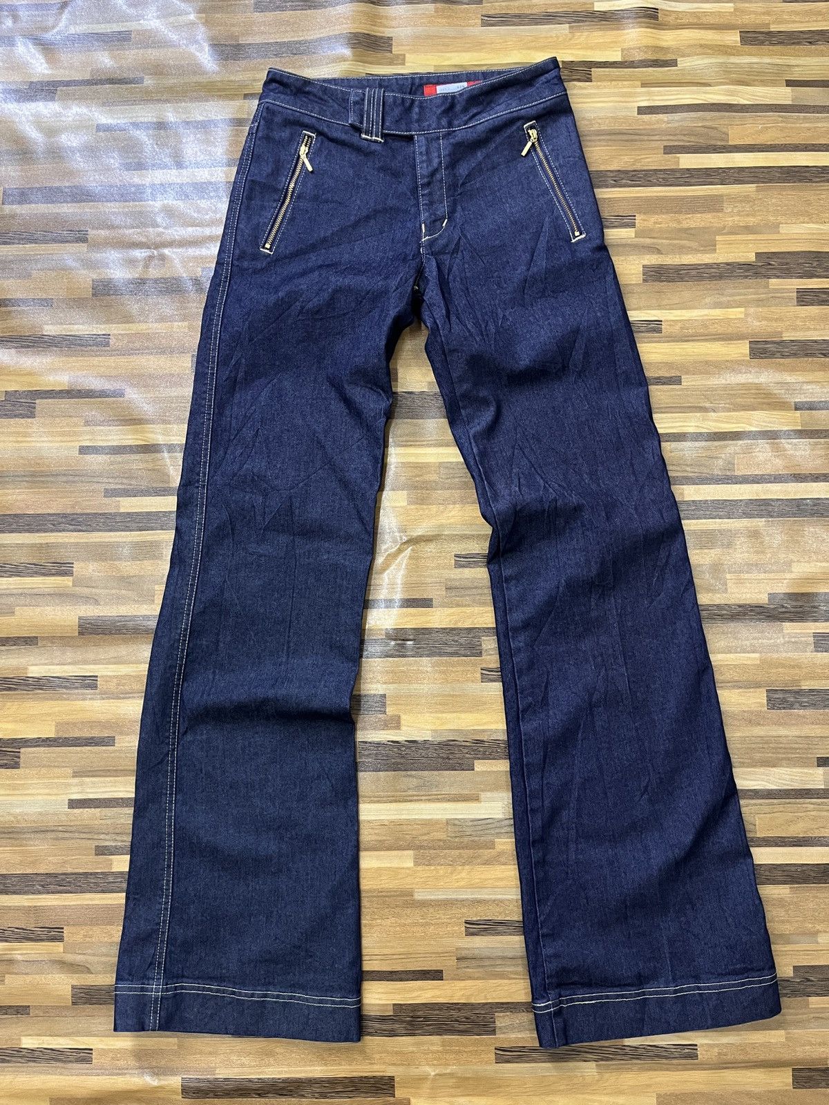 Indigo × Real Japan Blues Flare Real Blue Denim Indigo Ink Japan Boot Cut Size US 28 / EU 44 - 15 Thumbnail