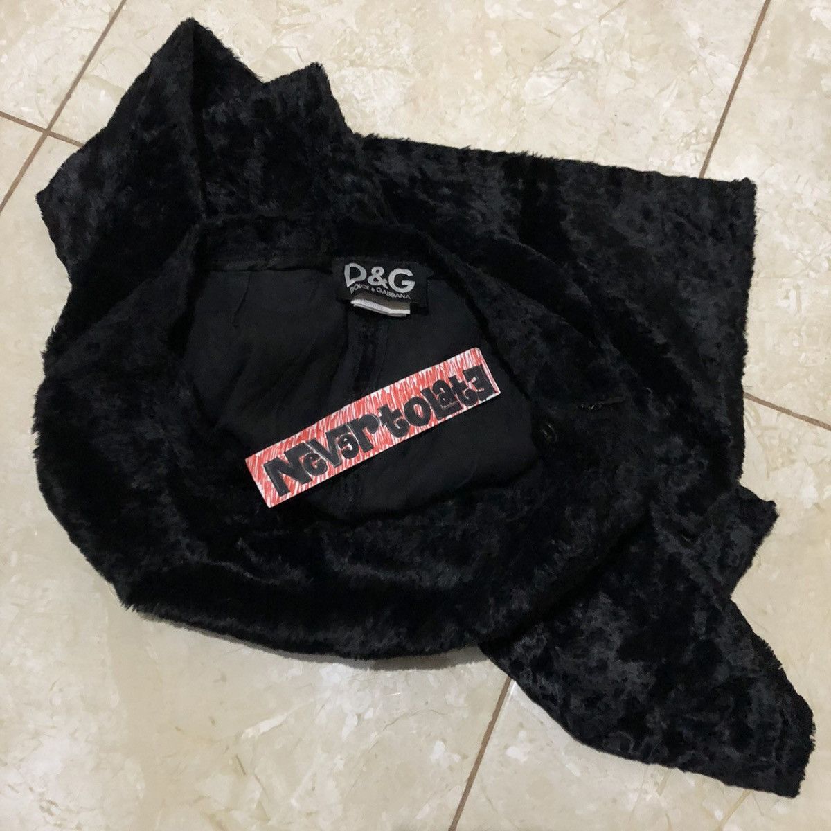 Dolce & Gabbana × Vintage Vintage Dolce & Gabbana Black Mohair Women Pants Size 28" / US 6 / IT 42 - 8 Thumbnail