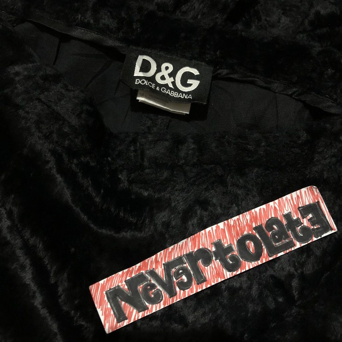 Dolce & Gabbana × Vintage Vintage Dolce & Gabbana Black Mohair Women Pants Size 28" / US 6 / IT 42 - 2 Thumbnail