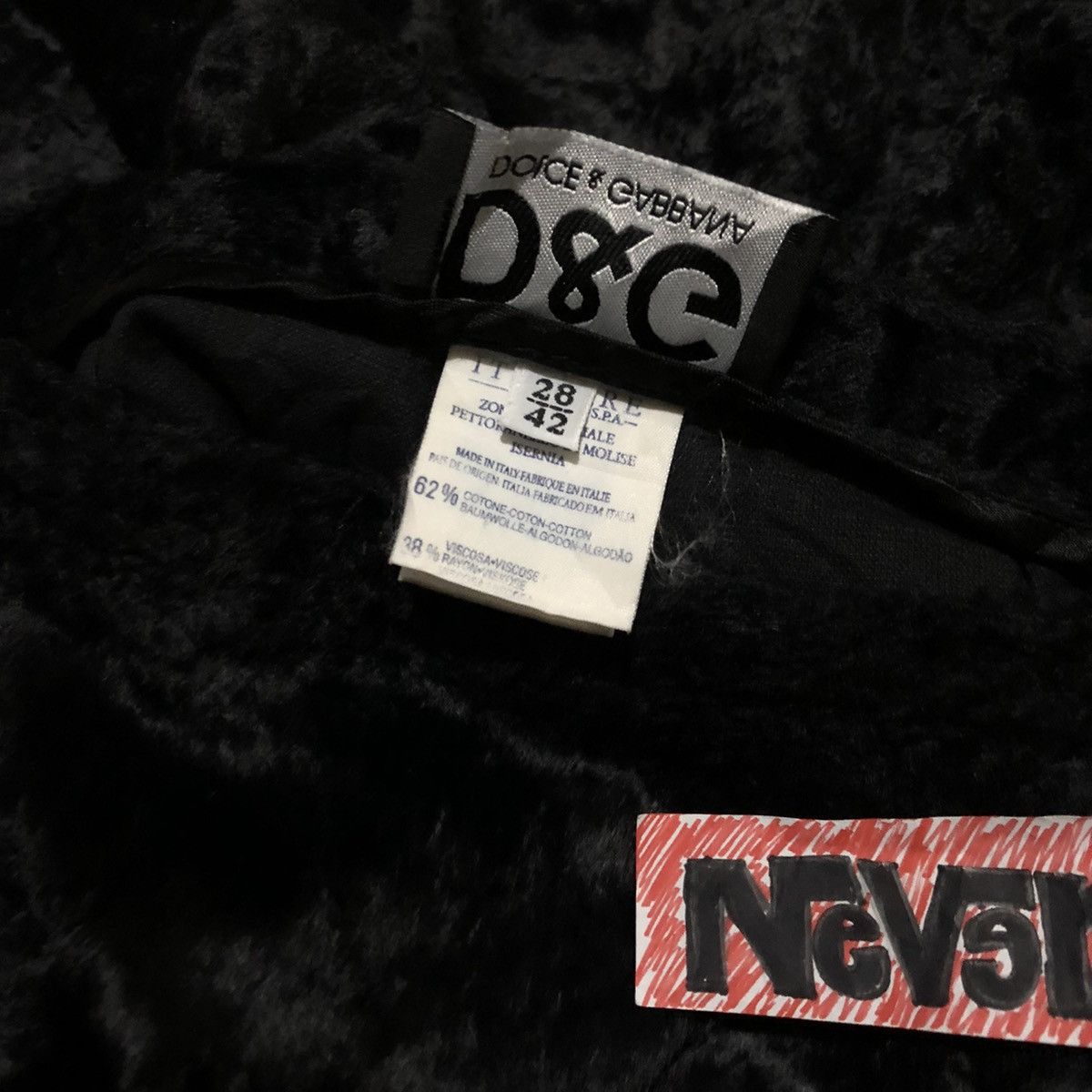 Dolce & Gabbana × Vintage Vintage Dolce & Gabbana Black Mohair Women Pants Size 28" / US 6 / IT 42 - 4 Thumbnail