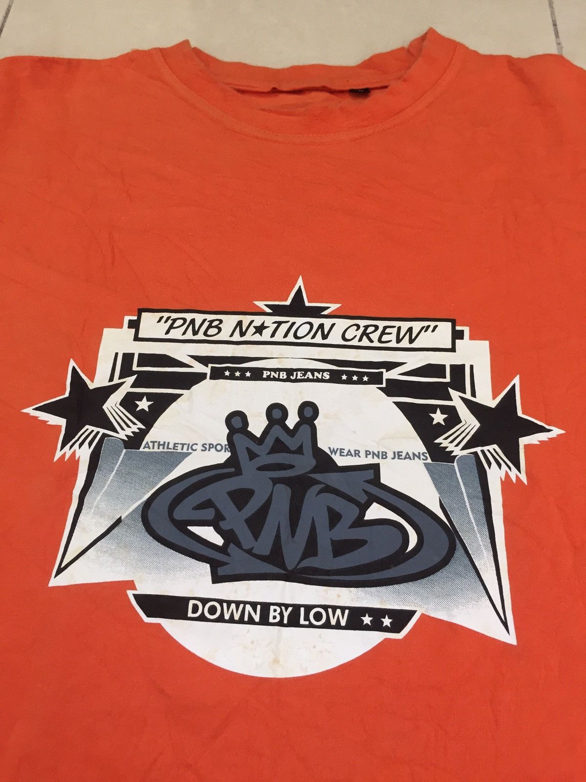 Dr. Dre × Rap Tees × Vintage Streetwear PNB Nation Crew Rap tees Down by low Shirt Size US L / EU 52-54 / 3 - 4 Thumbnail
