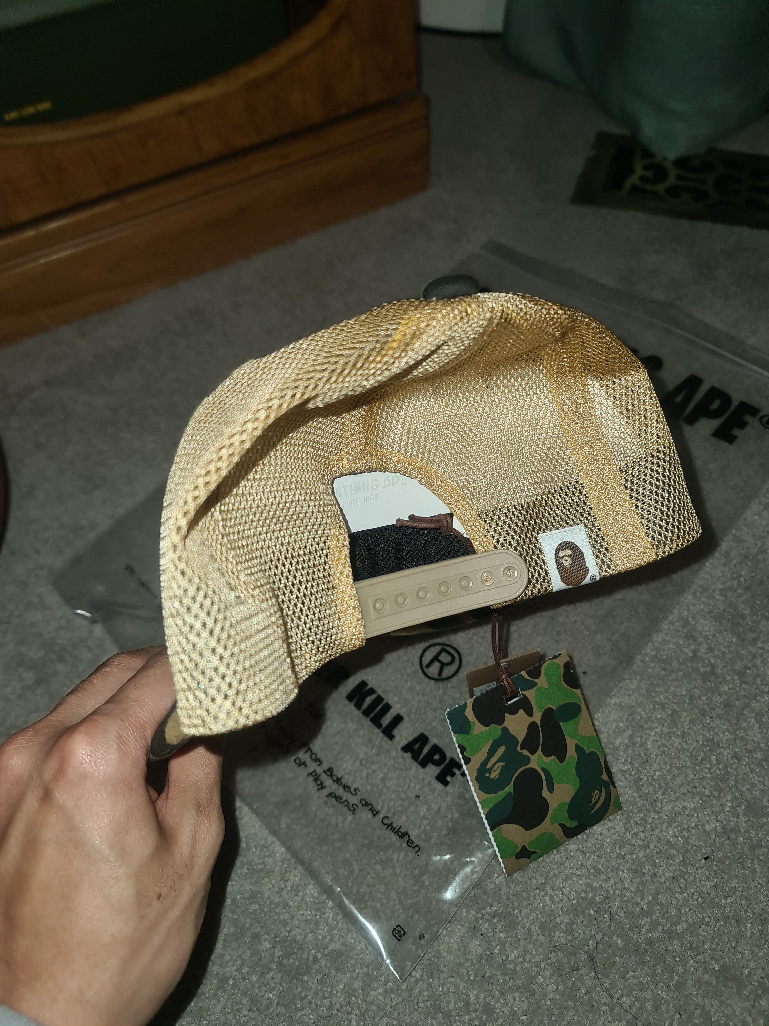 Bape × Stussy Bape x Stussy Camo Trucker Cap Size ONE SIZE - 3 Thumbnail