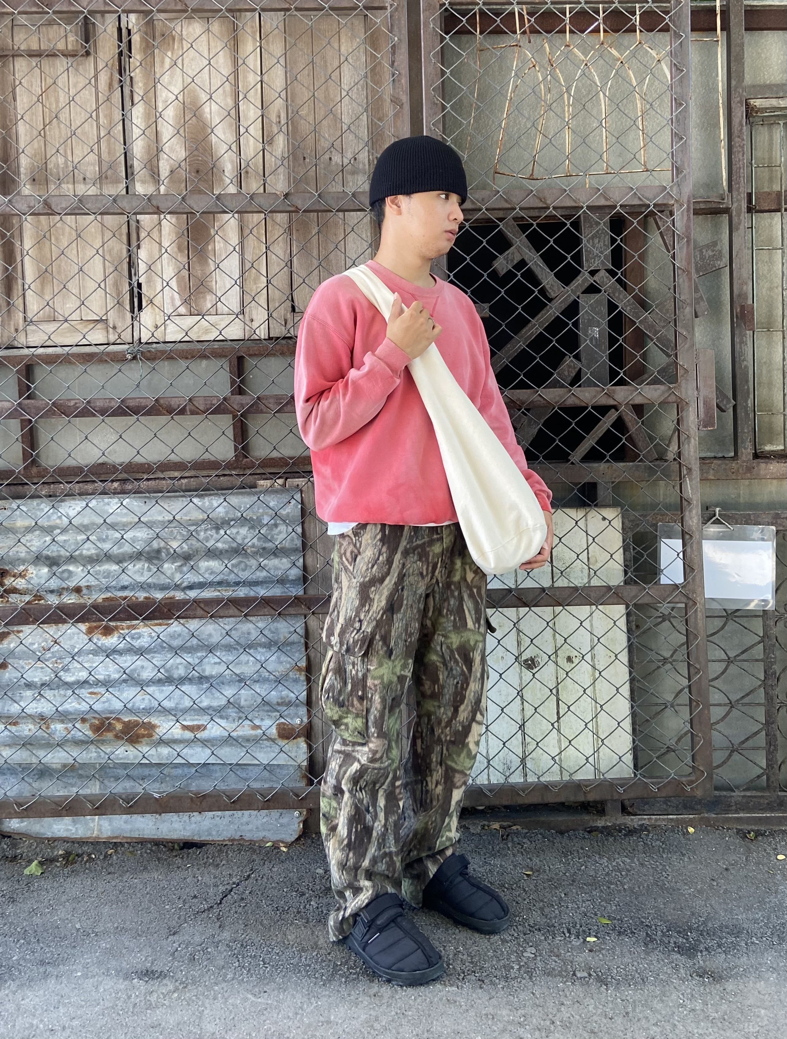 Vintage 🍂 Vintage Real Tree Fleece Cargo Pants Size US 32 / EU 48 - 4 Thumbnail