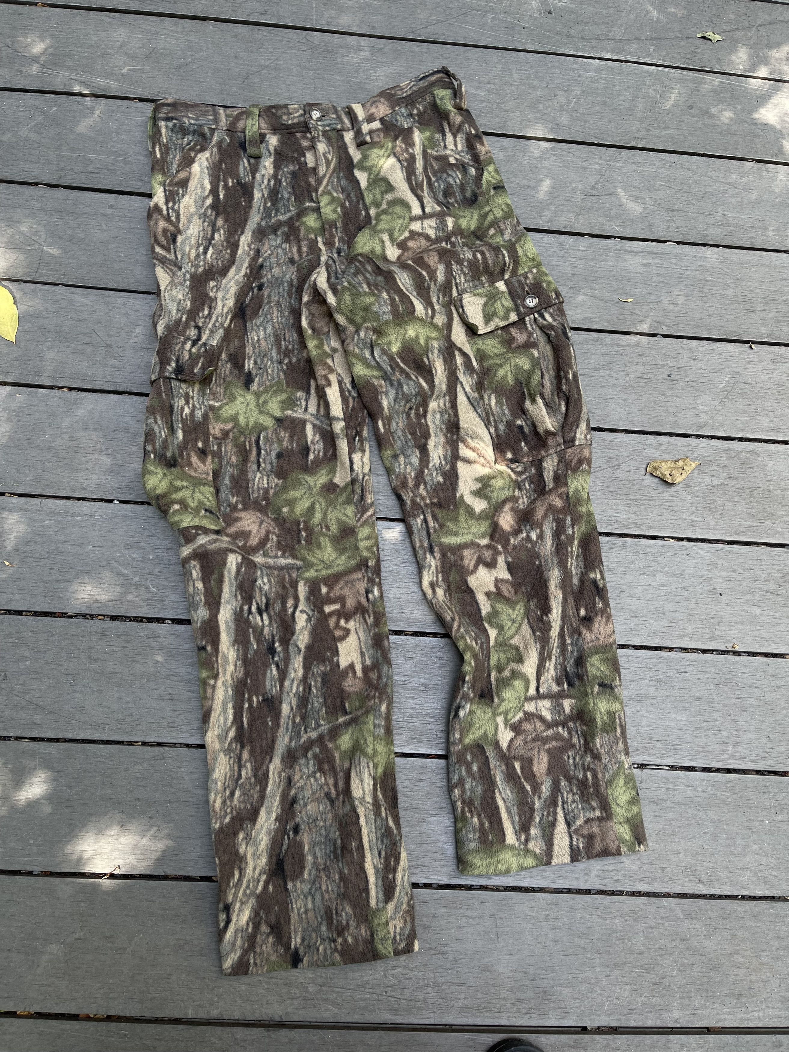 Vintage 🍂 Vintage Real Tree Fleece Cargo Pants Size US 32 / EU 48 - 5 Thumbnail