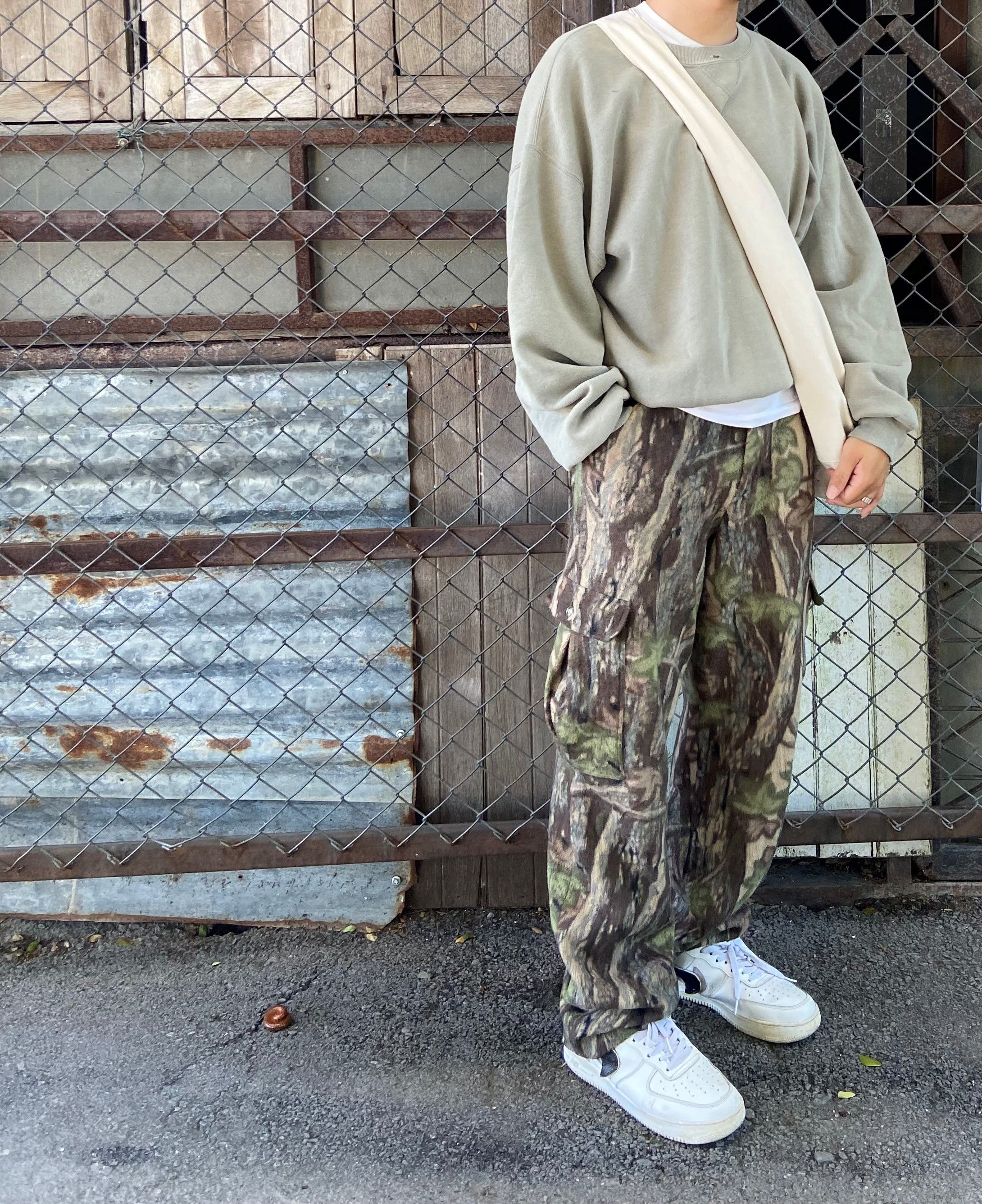 Vintage 🍂 Vintage Real Tree Fleece Cargo Pants Size US 32 / EU 48 - 2 Thumbnail