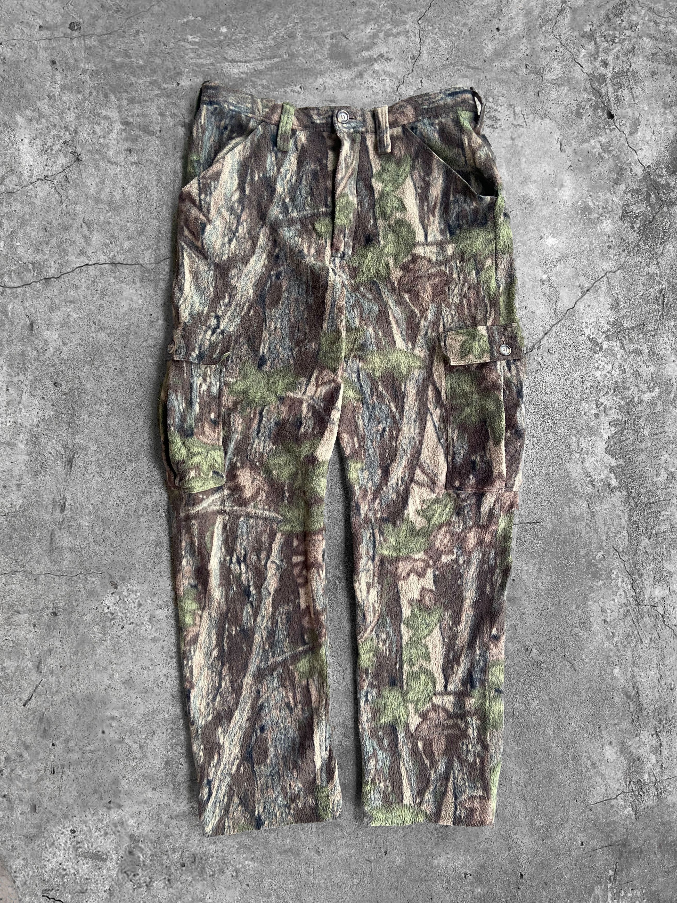 Vintage 🍂 Vintage Real Tree Fleece Cargo Pants Size US 32 / EU 48 - 1 Thumbnail