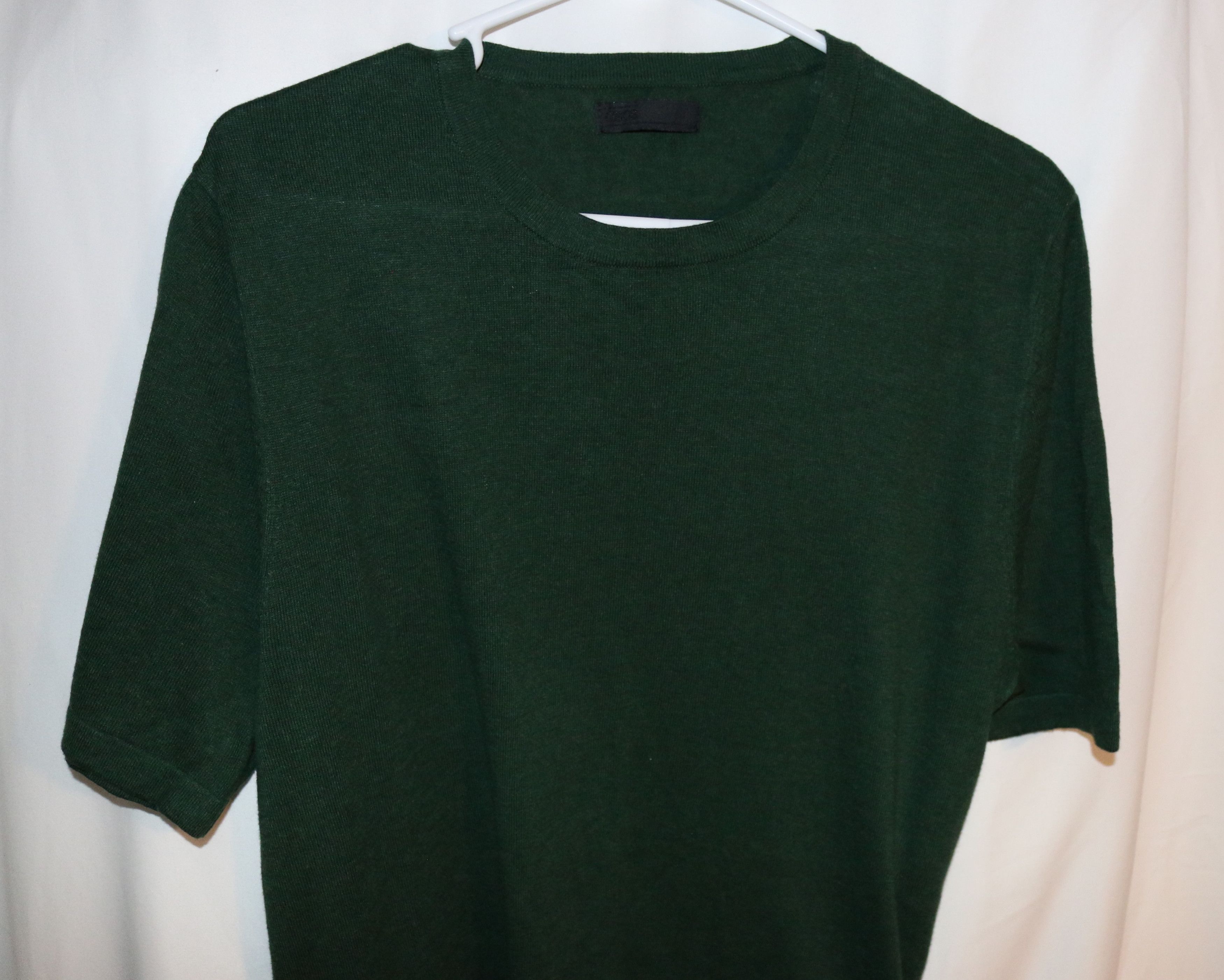 Asos Soft Muscle Fit Green Shirt with Side Zippers 100% Cotton Size US XL / EU 56 / 4 - 9 Thumbnail