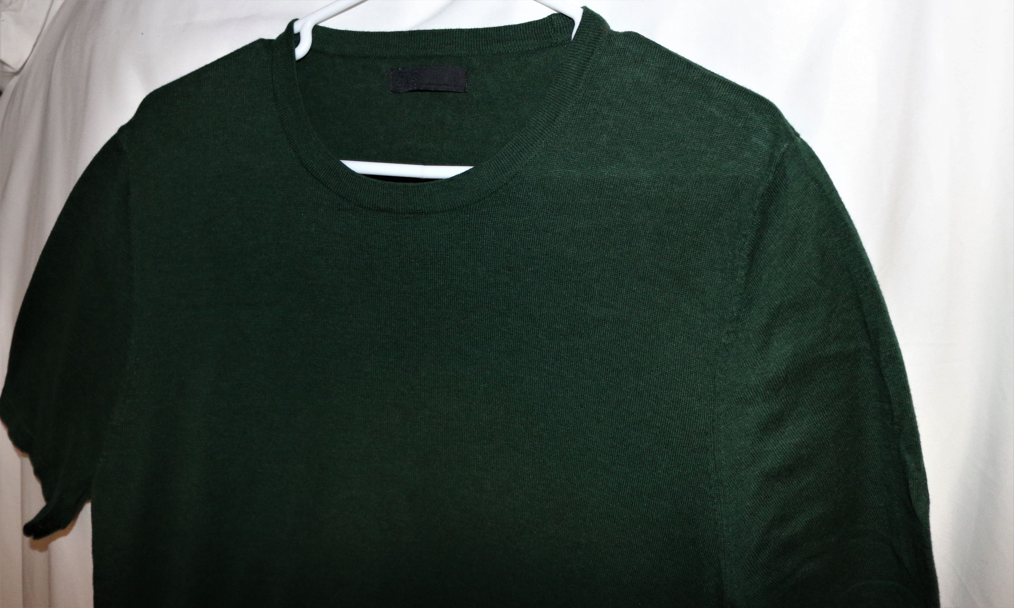 Asos Soft Muscle Fit Green Shirt with Side Zippers 100% Cotton Size US XL / EU 56 / 4 - 3 Thumbnail
