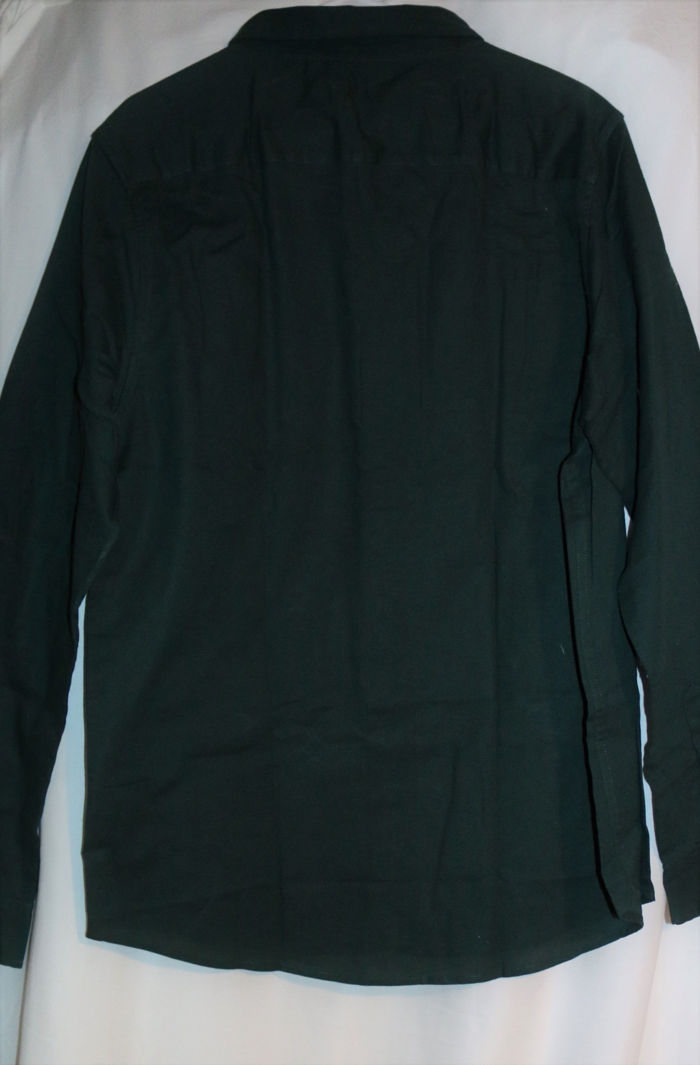 Boohoo Green Button Down Long Sleeve Shirt 100% Cotton Size US XL / EU 56 / 4 - 7 Thumbnail