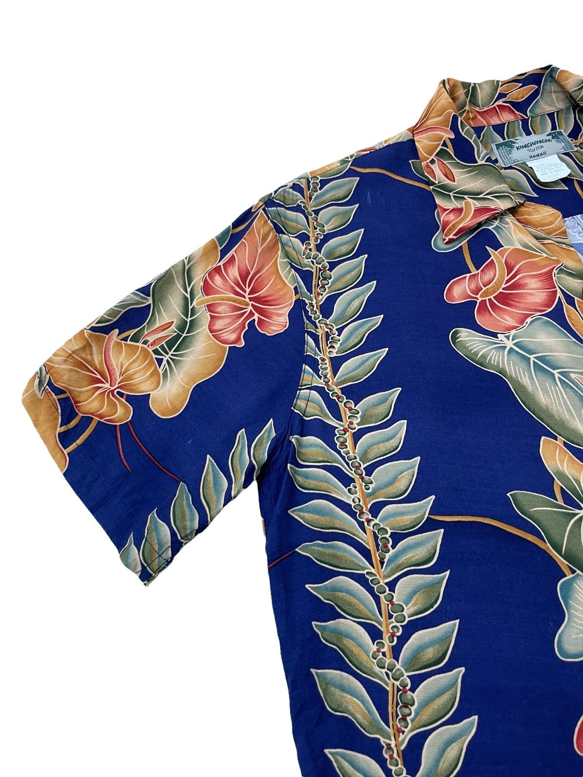 Other Vtg 80s Kamehameha Hawaiian Rayon Cam Shirt Florals 3🟩5 Size US M / EU 48-50 / 2 - 6 Thumbnail