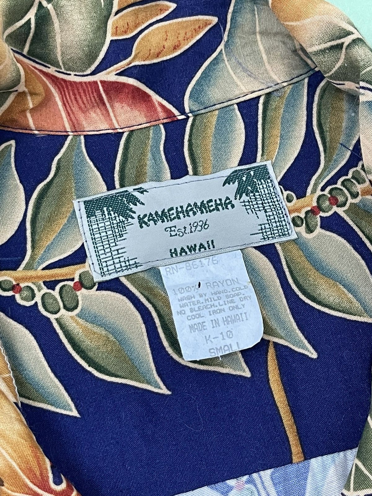 Other Vtg 80s Kamehameha Hawaiian Rayon Cam Shirt Florals 3🟩5 Size US M / EU 48-50 / 2 - 13 Thumbnail