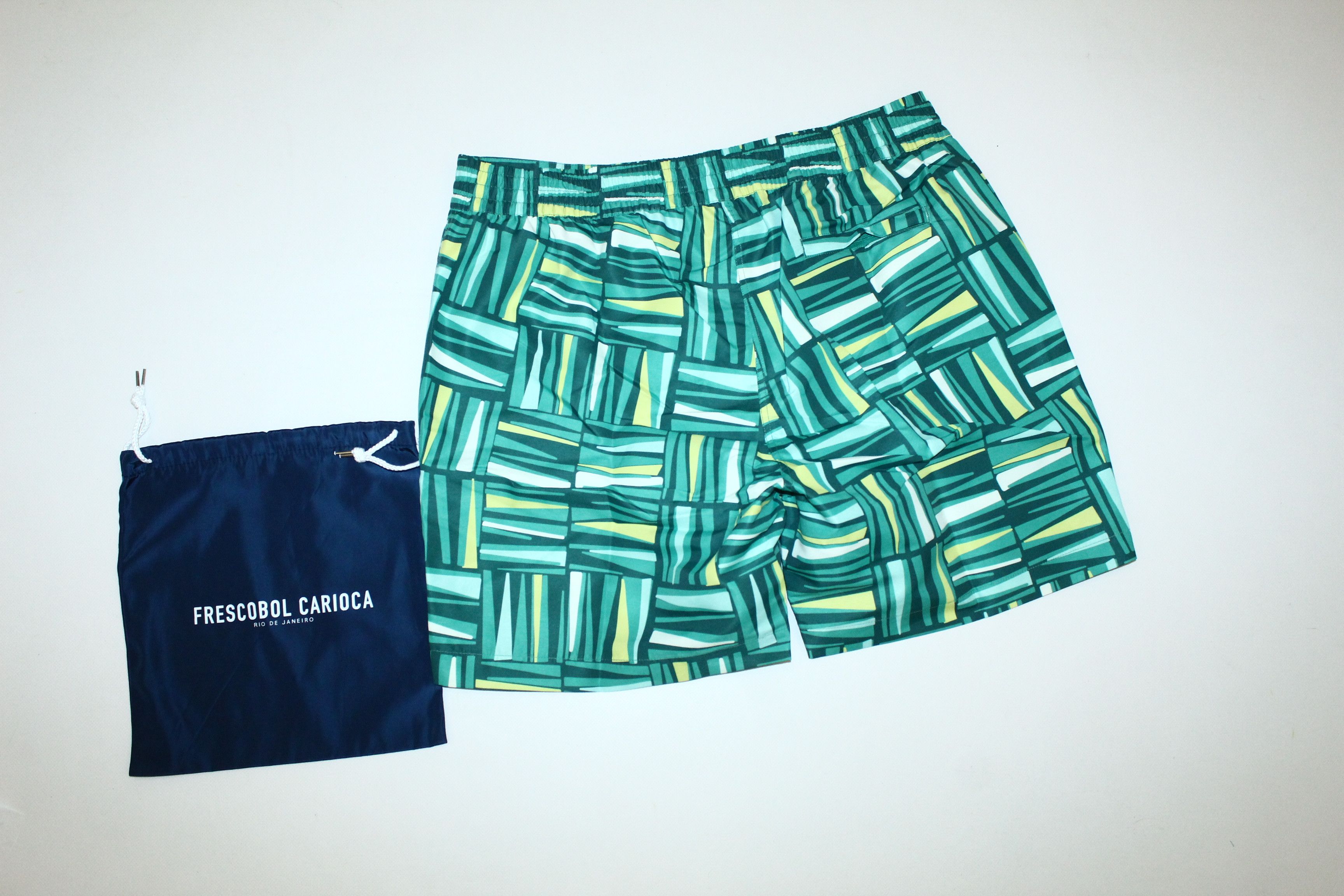 Frescobol Carioca Frescobol Carioca Trunks Classic Palm Pistachio & Citron Size US 36 / EU 52 - 8 Thumbnail