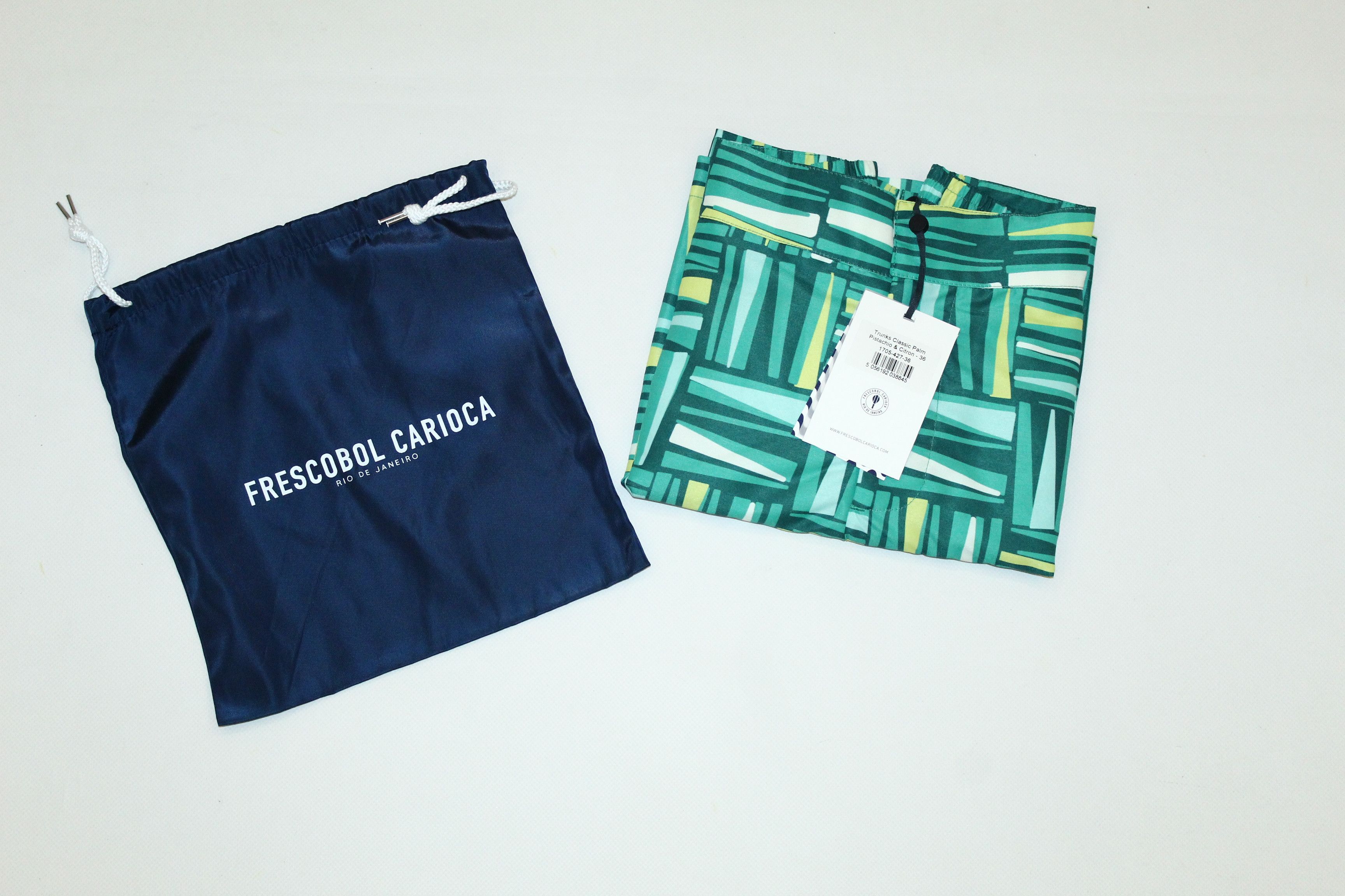 Frescobol Carioca Frescobol Carioca Trunks Classic Palm Pistachio & Citron Size US 36 / EU 52 - 2 Thumbnail