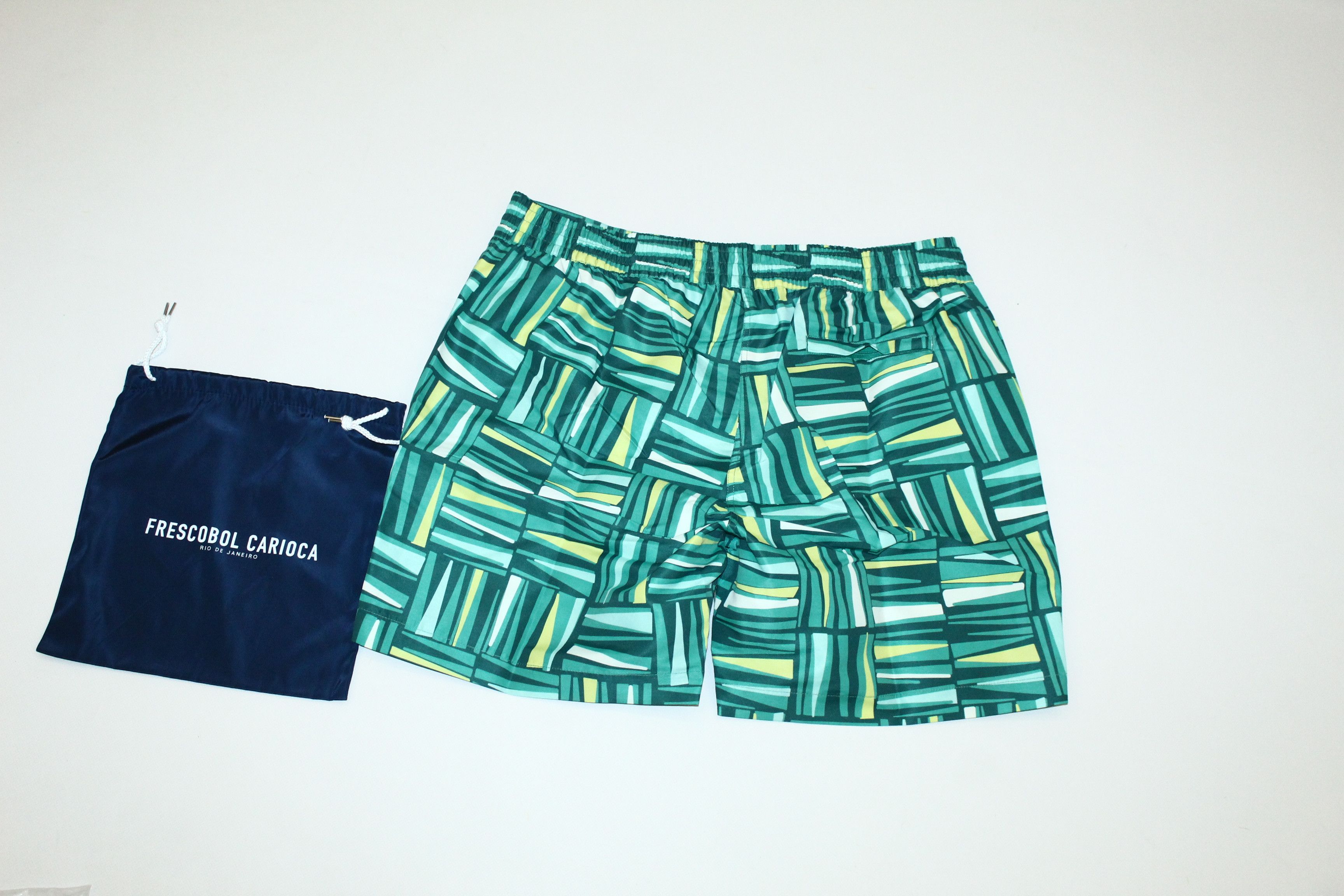 Frescobol Carioca Frescobol Carioca Trunks Classic Palm Pistachio & Citron Size US 36 / EU 52 - 7 Thumbnail