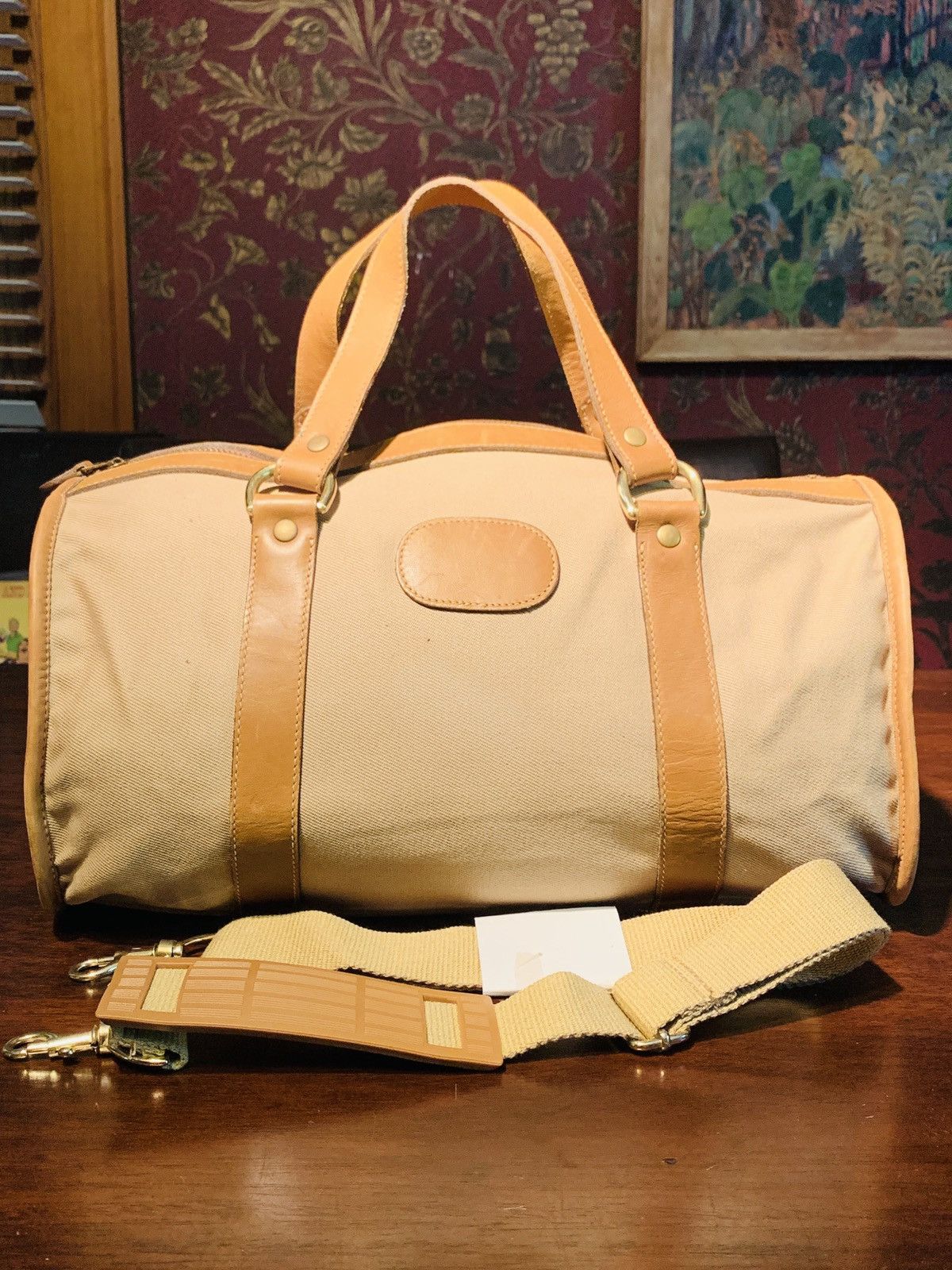 Sac Appareil Photo Ghurka Vintage Marley Hodgson N°57 - Coton Et Cuir Marron - Très Bon état