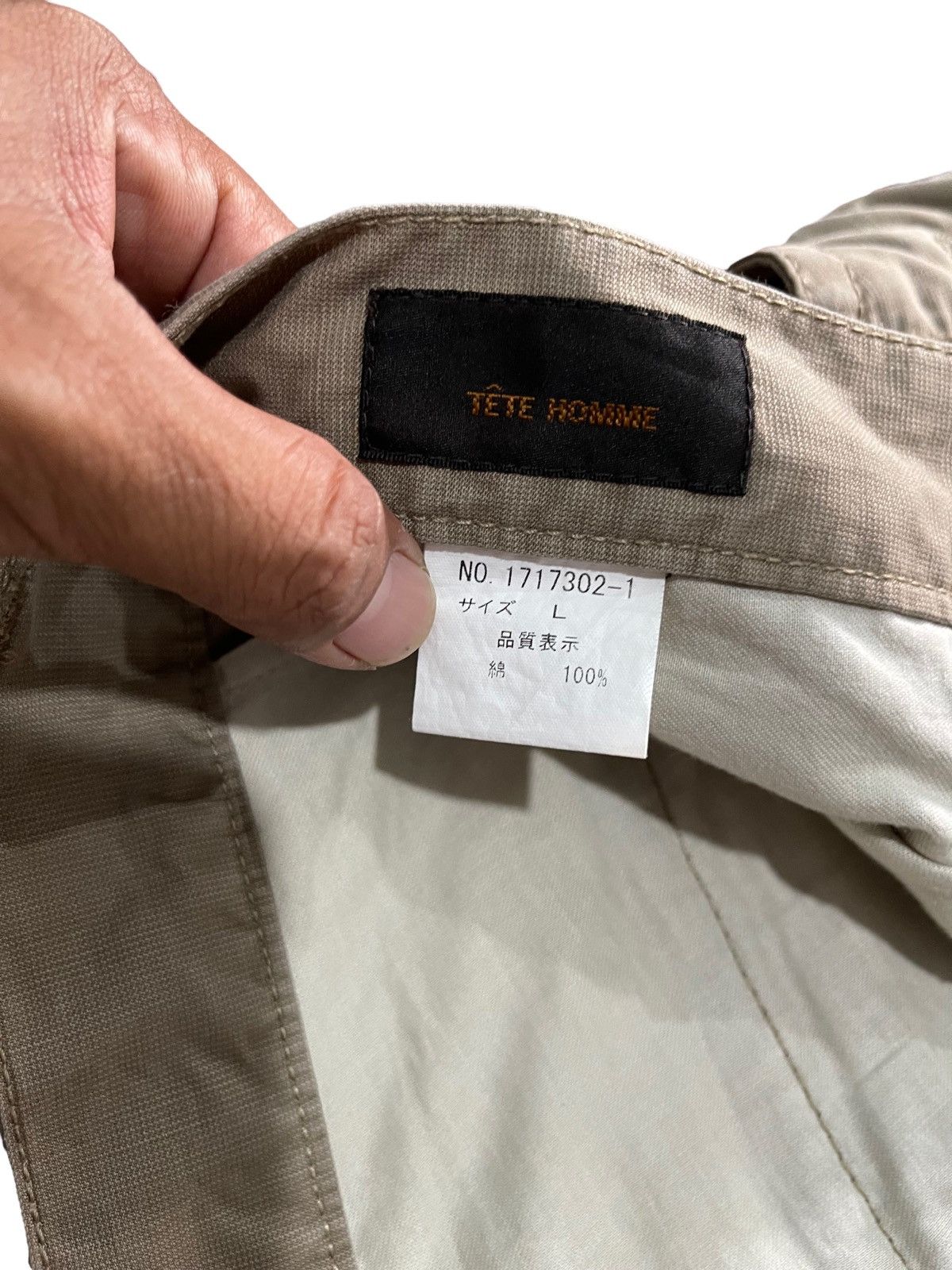 Issey Miyake × Japanese Brand × Tete Homme Tete Homme Multipocket Cargo Pants Size US 33 - 13 Thumbnail