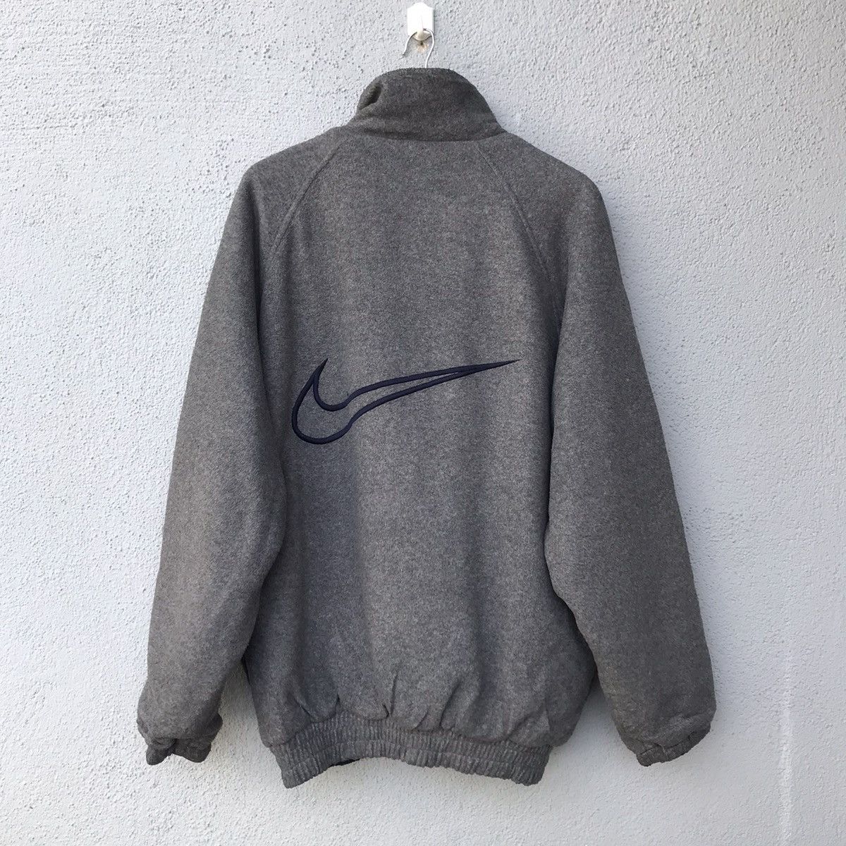 Nike Vintage Nike Big Logo Reversible Fleece Jacket Size US XXL / EU 58 / 5 - 18 Thumbnail
