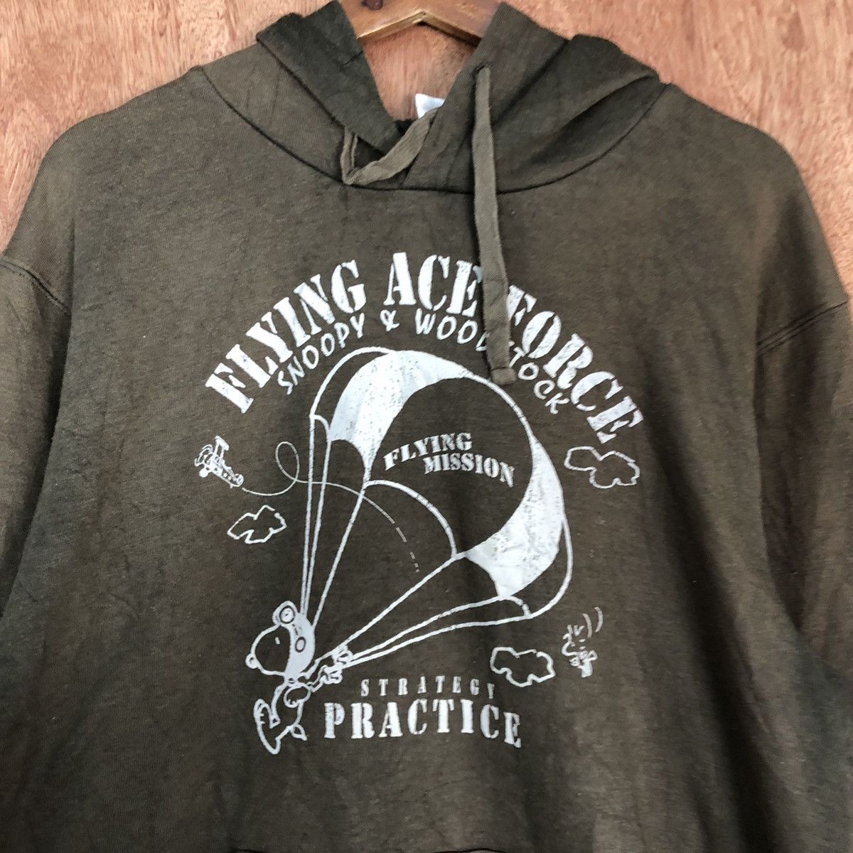 Peanuts Peanut Brown Big Logo faded Hoodies #H230 Size US L / EU 52-54 / 3 - 10 Thumbnail