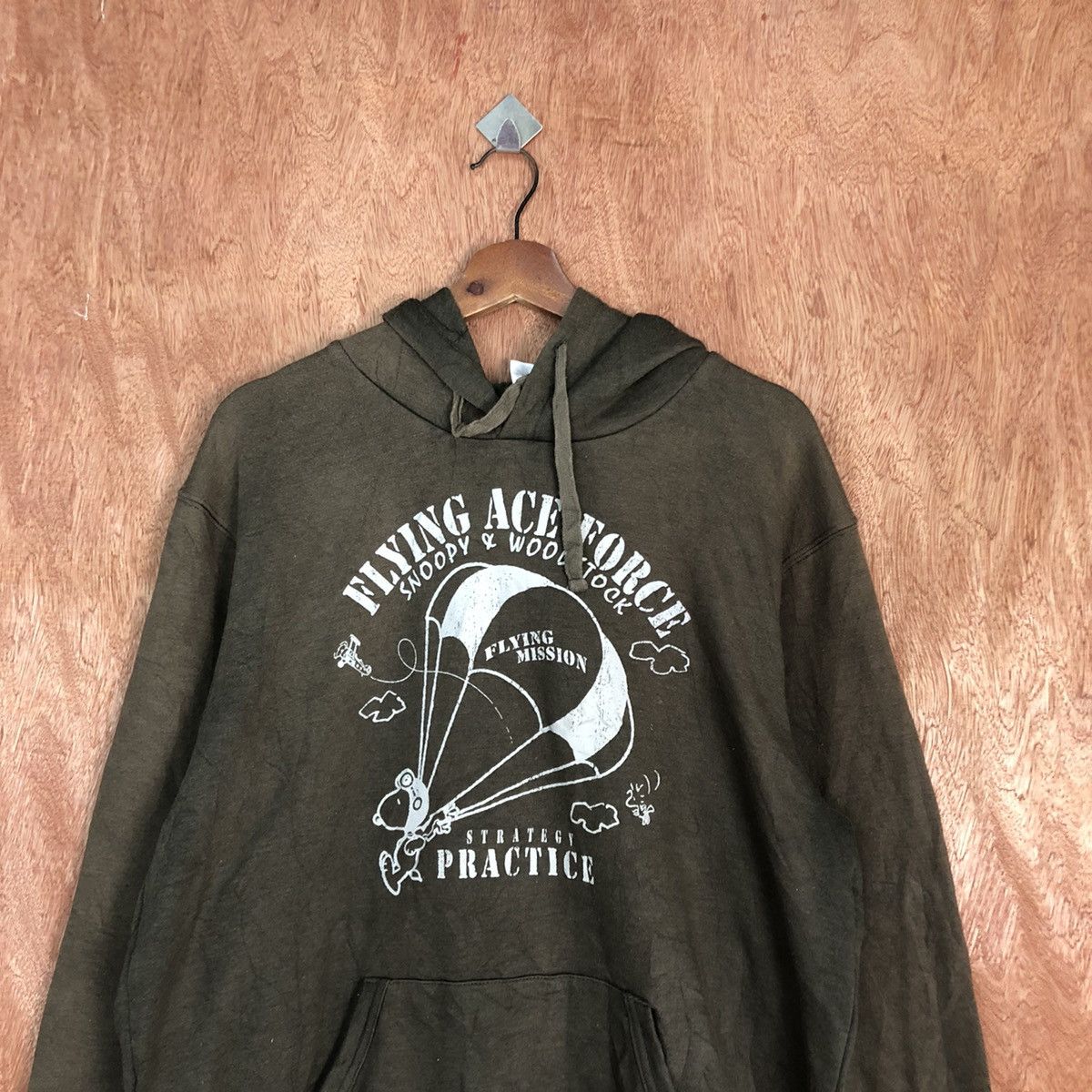 Peanuts Peanut Brown Big Logo faded Hoodies #H230 Size US L / EU 52-54 / 3 - 9 Thumbnail